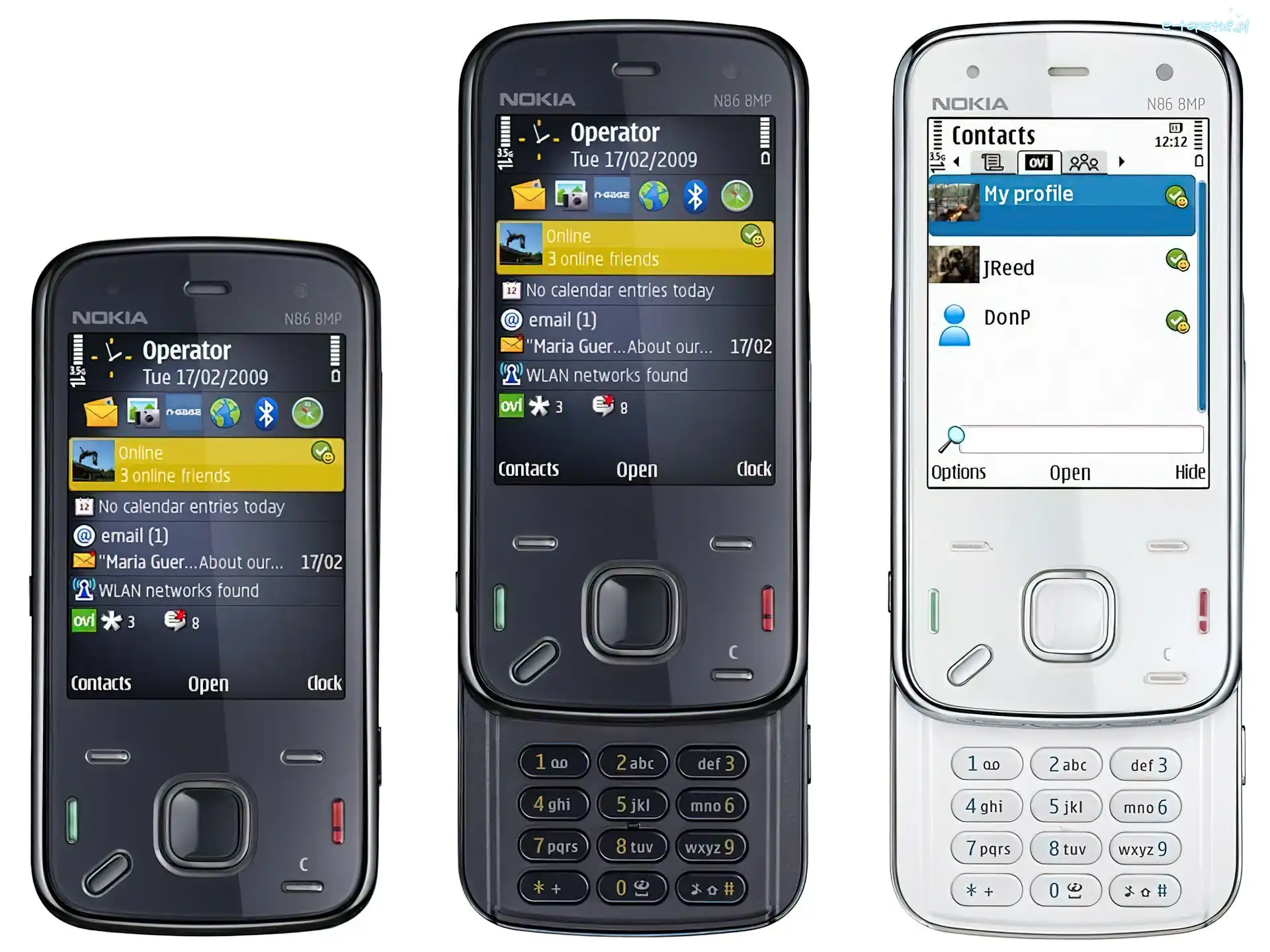 Czarny, 8MP, Biały, Nokia N86