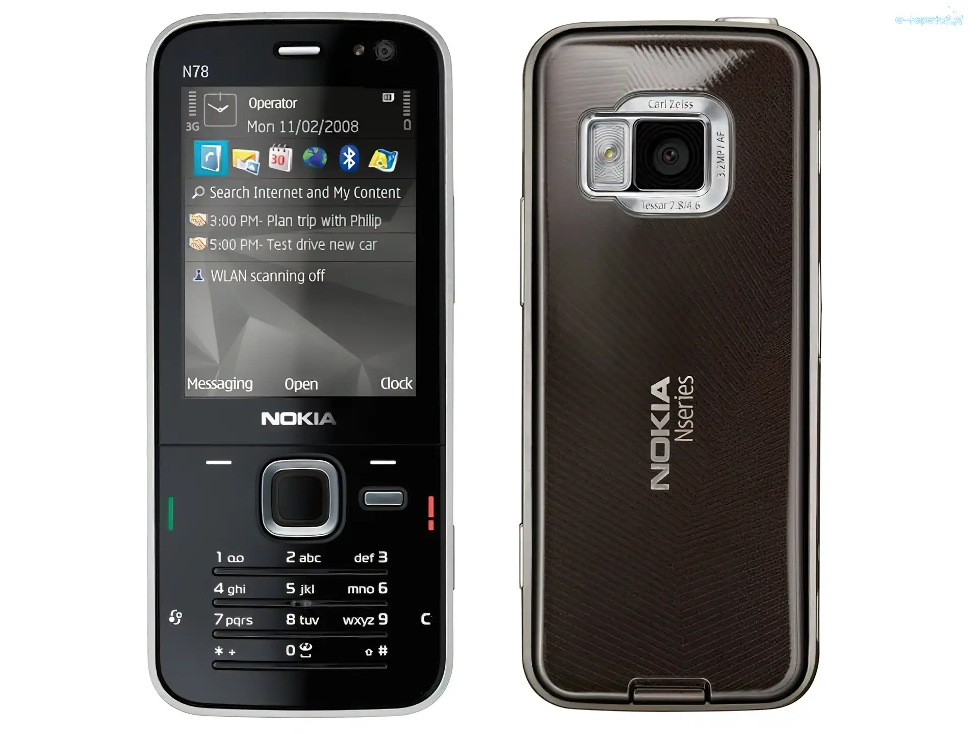 Czarna, Tył, Przód, Nokia N78