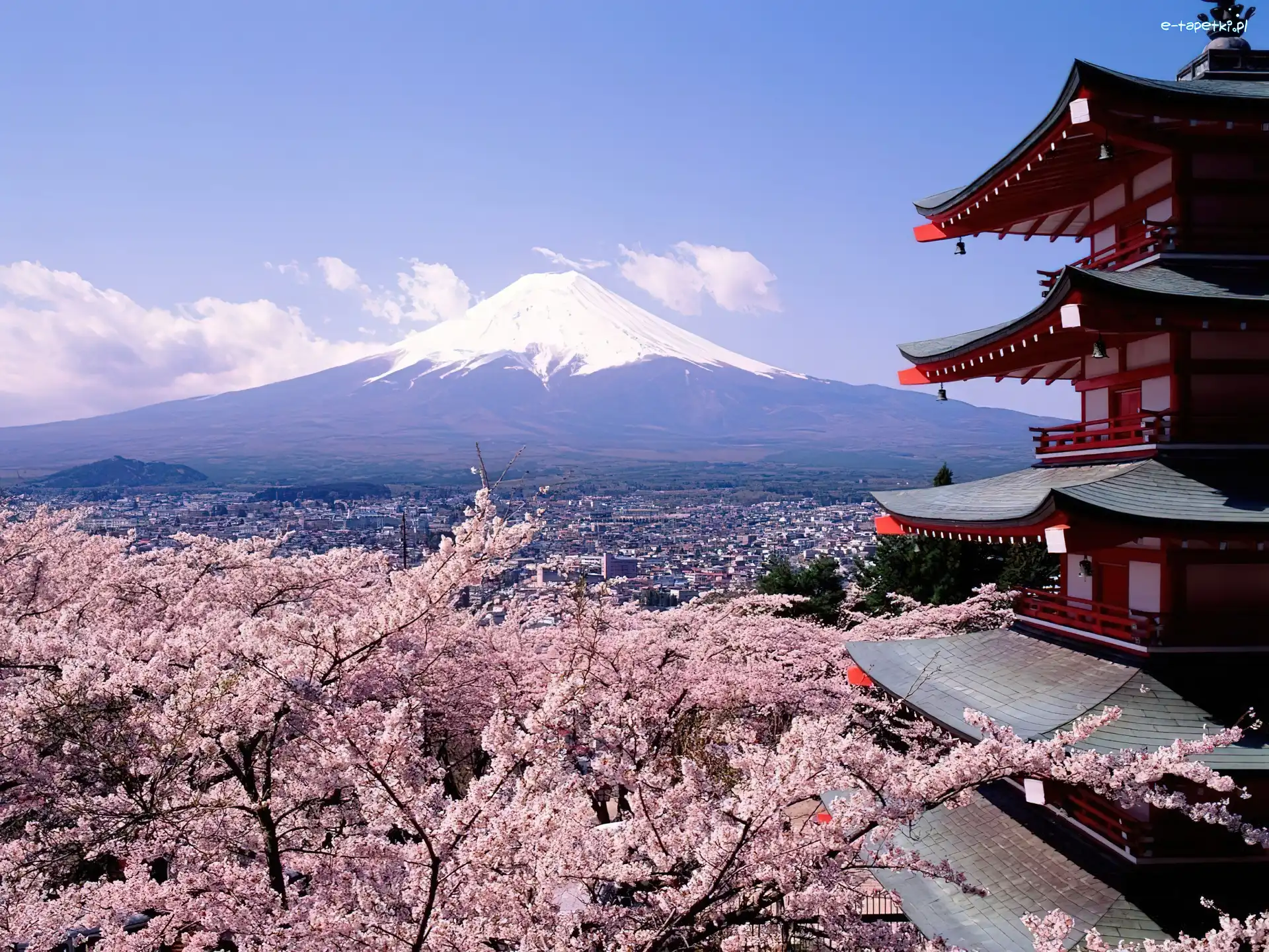 Budowla, Fuji-San, Góra, Japonia