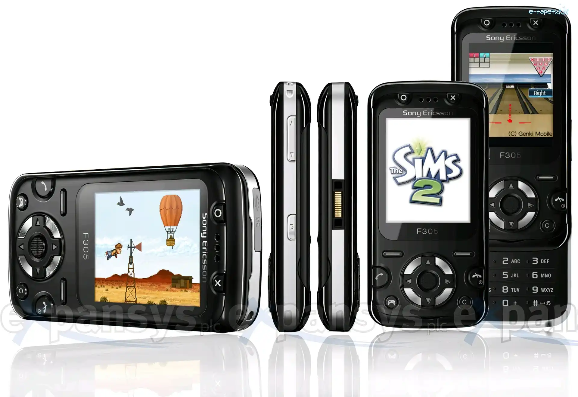 Gry, Sony Ericsson F305, Czarny