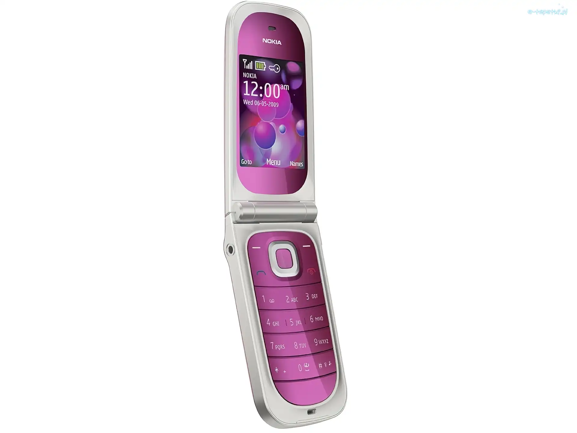 Srebrna, Różowa, Nokia 7020