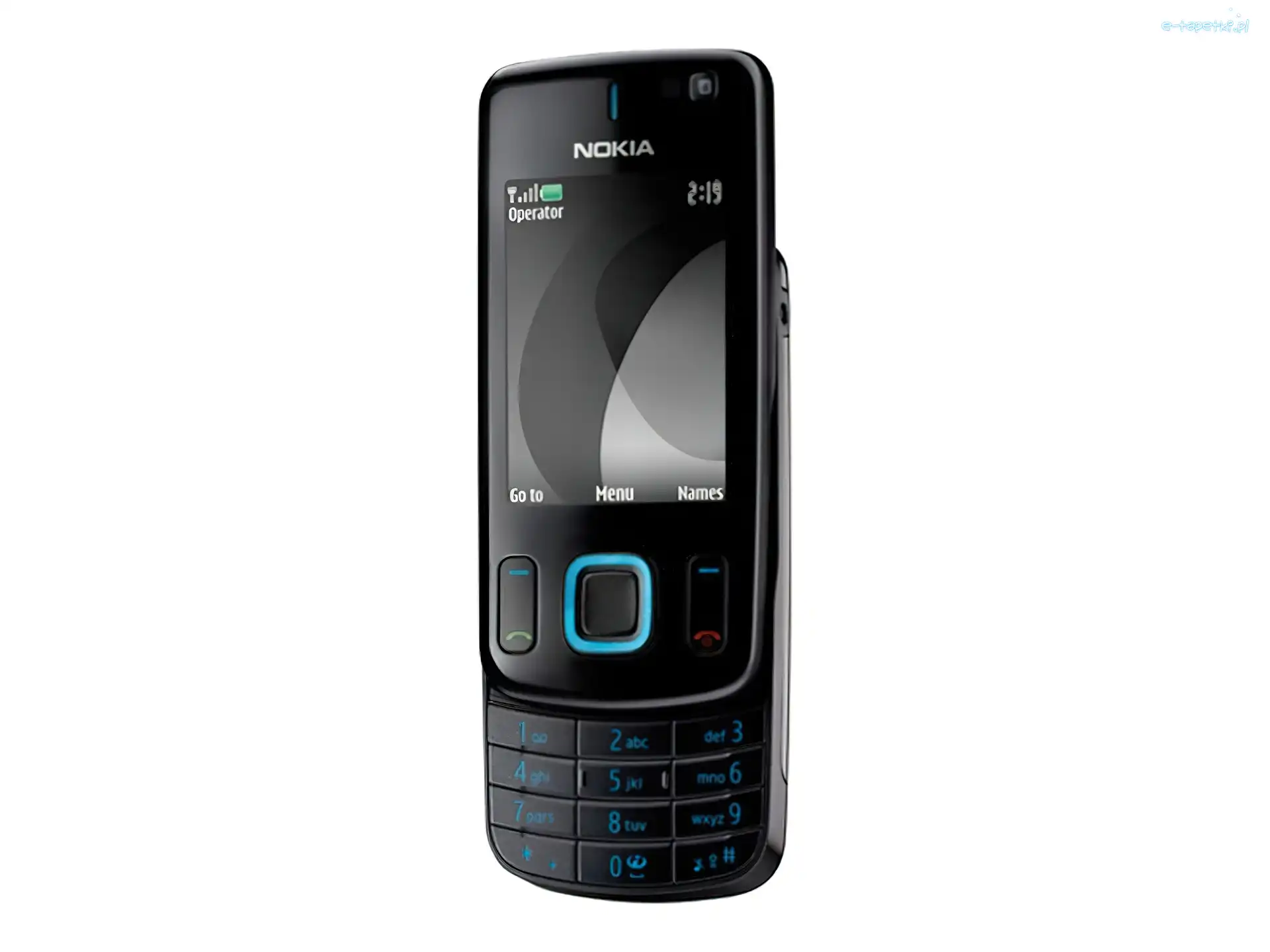 Rozłożona, Czarna, Nokia 6600 slide