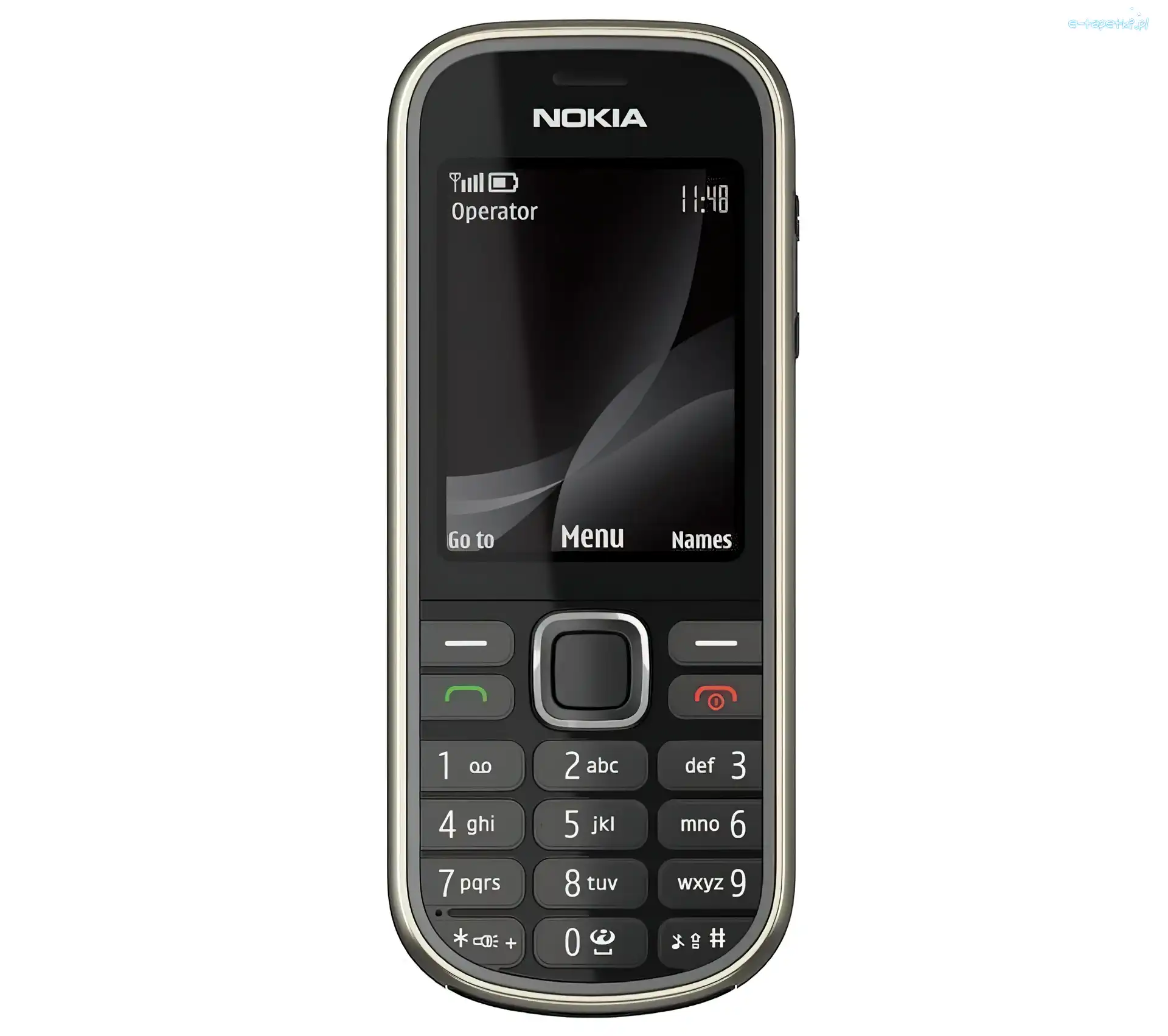 Czarna, Obwód, Srebrny, Nokia 6303