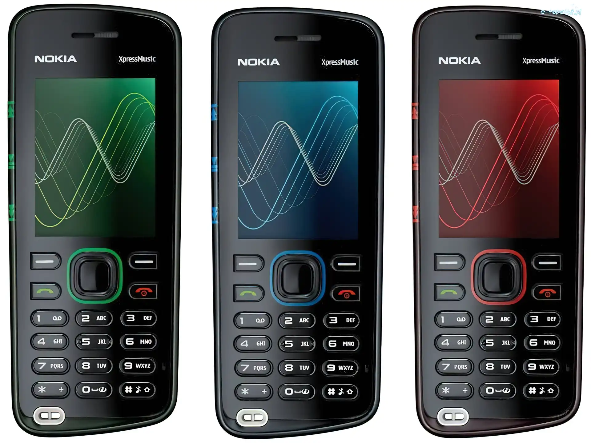 Zielona, Niebieska, Czerwona, Nokia 5220