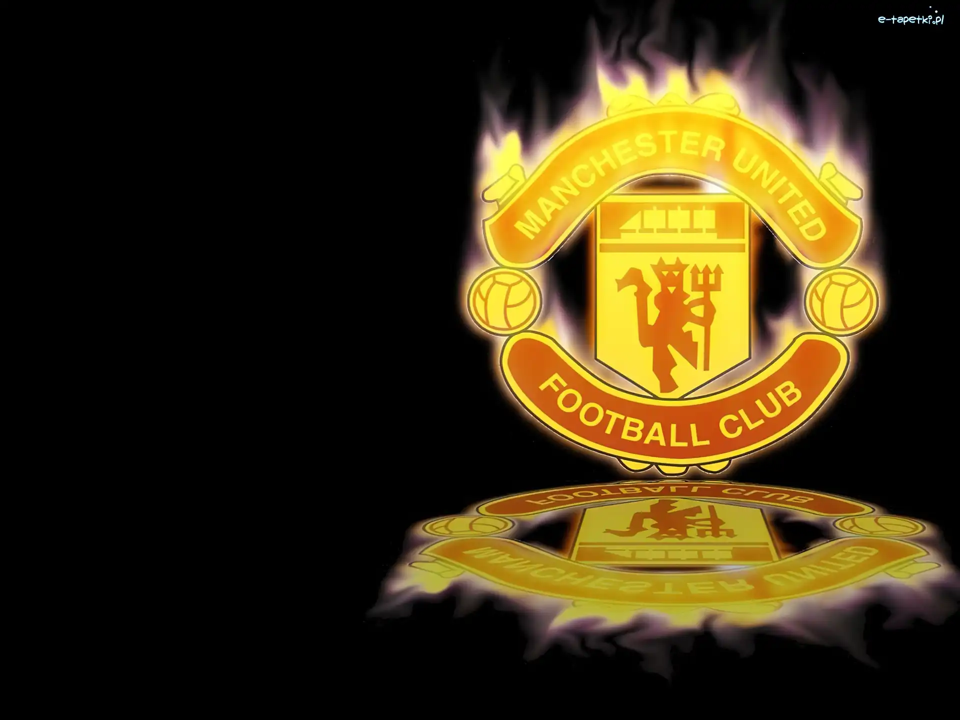 Logo, Odbicie, Manchester United, Ogniste
