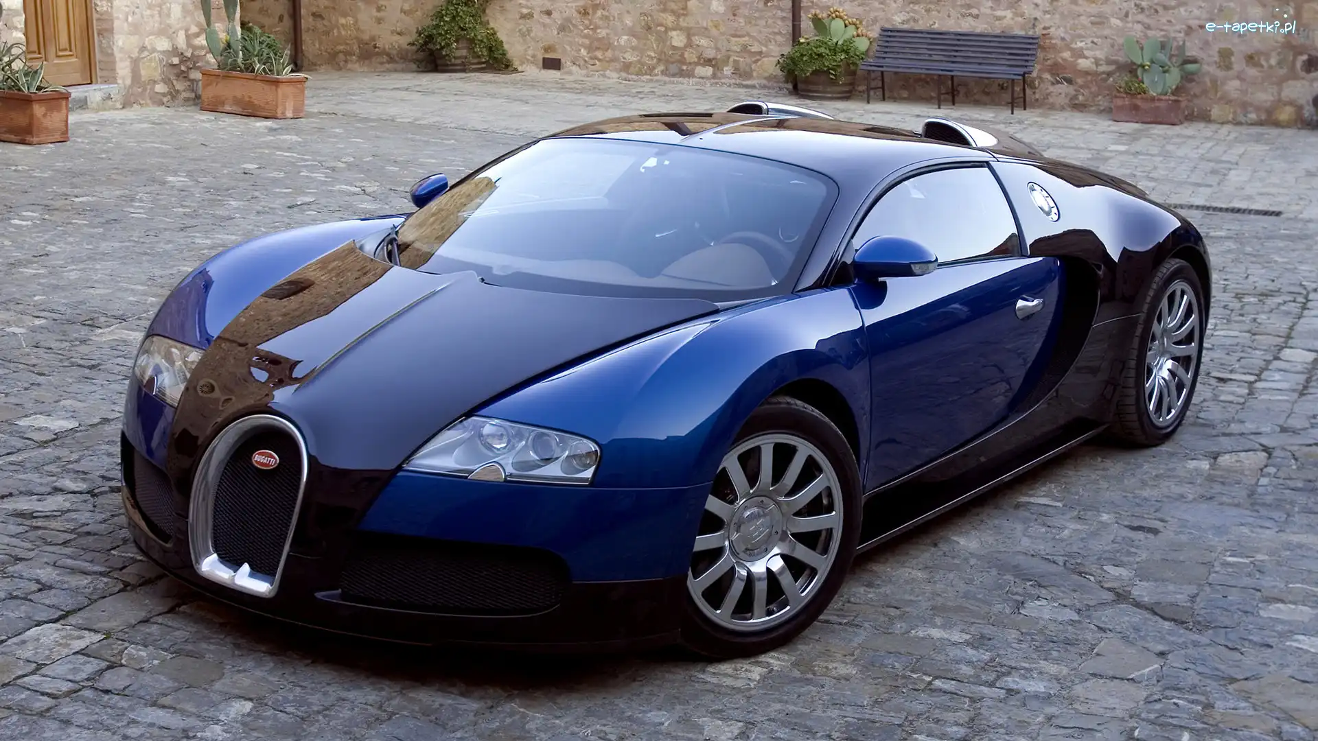 Bugatti Veyron, Uliczki, Zabytkowe, Granatowy