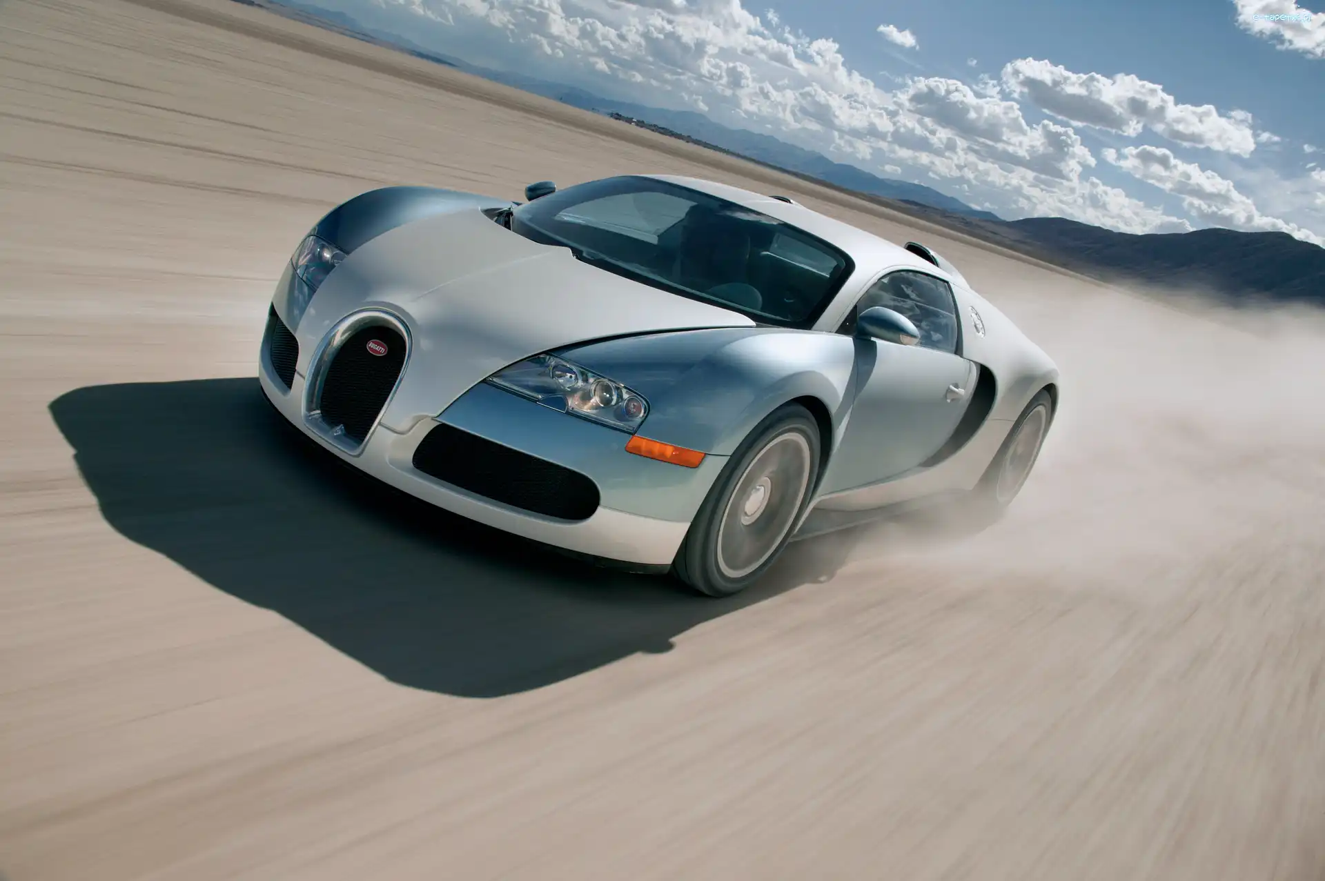 Bugatti Veyron, Prędkość, Pełna, Srebrne