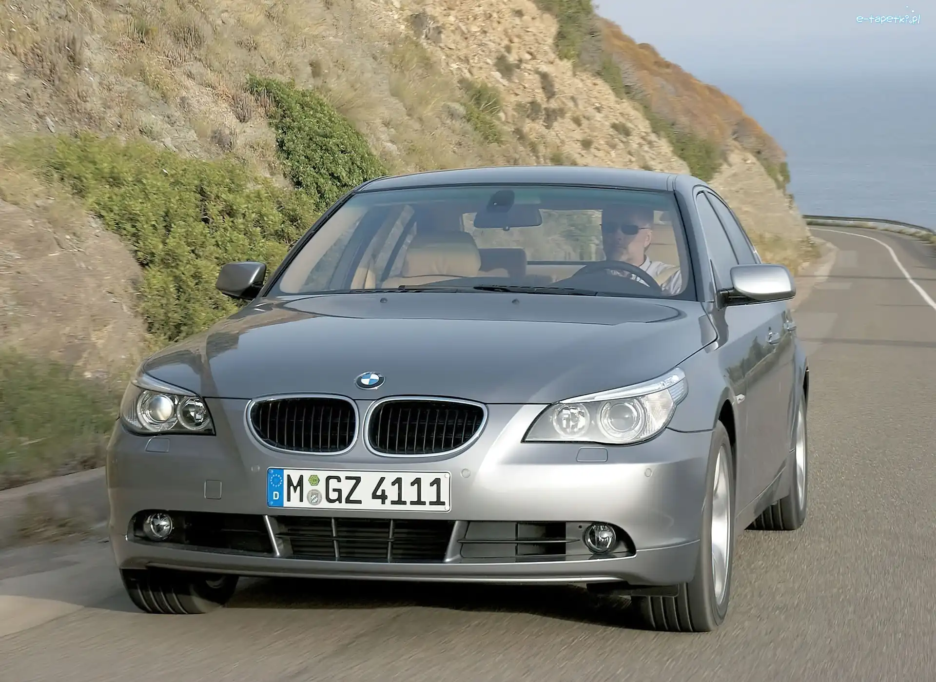 Srebrne, E60, BMW 5, Droga, Góry