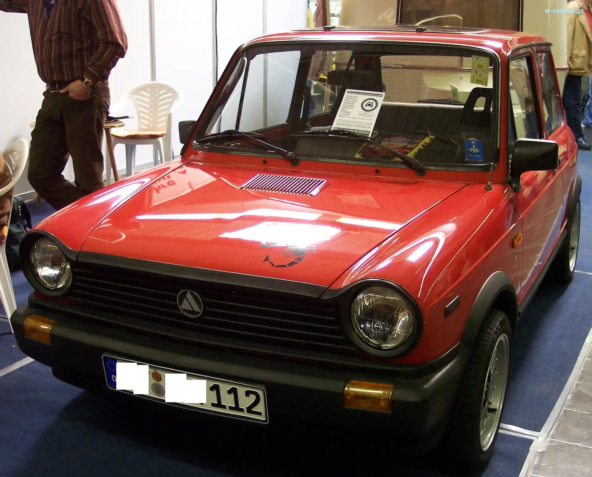 Czerwony, Wystawa, Autobianchi A112, Przód