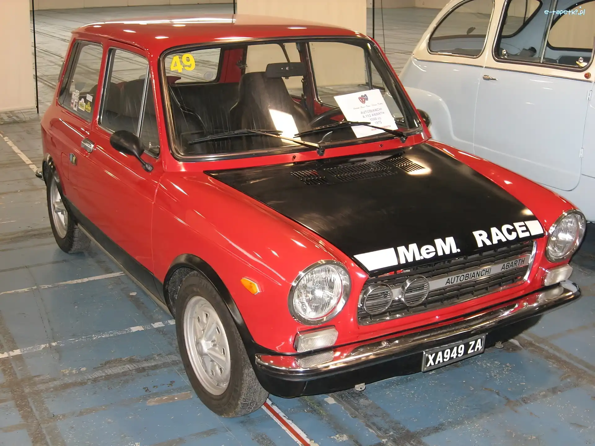 Autobianchi A112, Parking, Dach, Czerwony