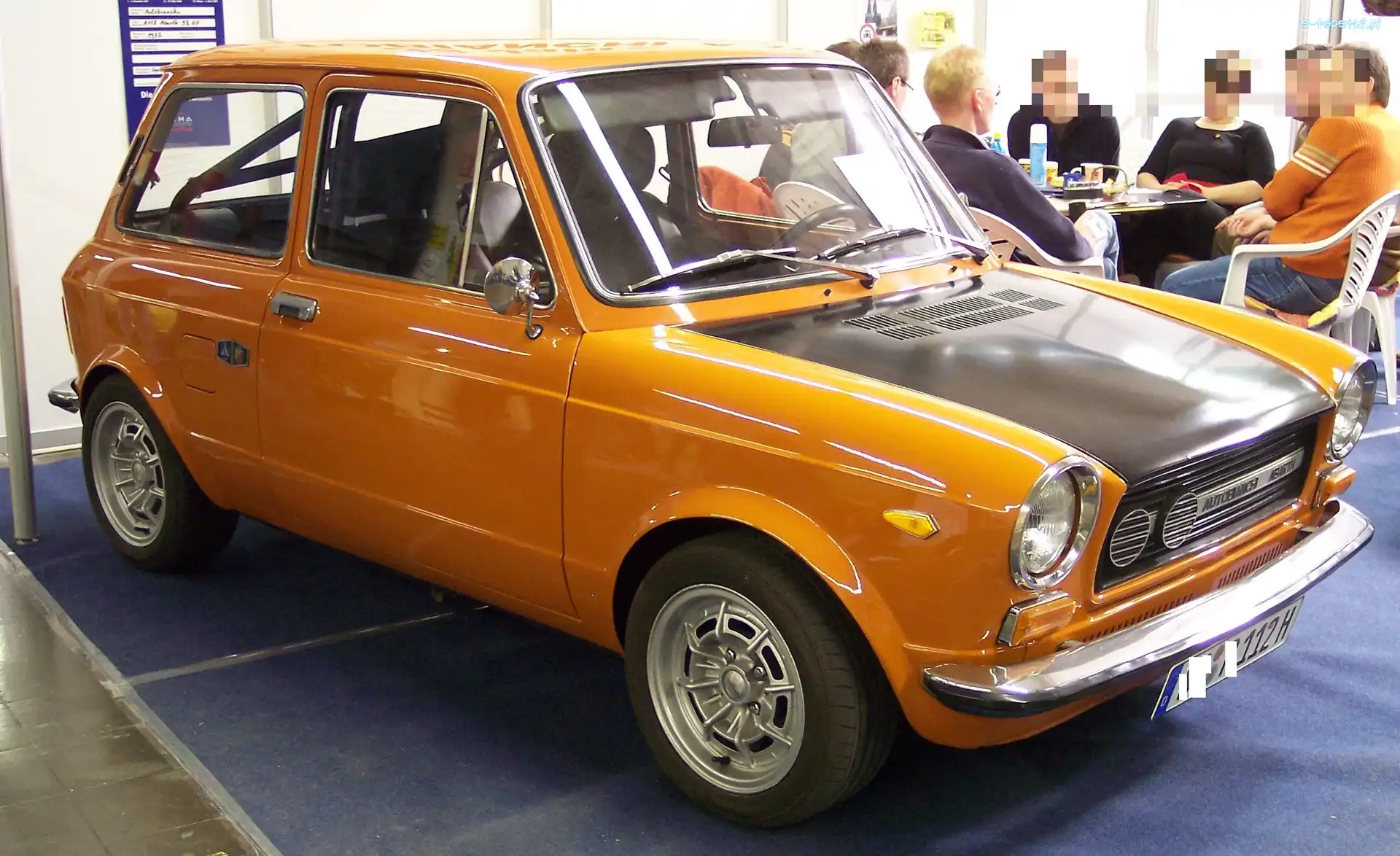 Autobianchi A112, Maska, Czarna, Pomarańczowy