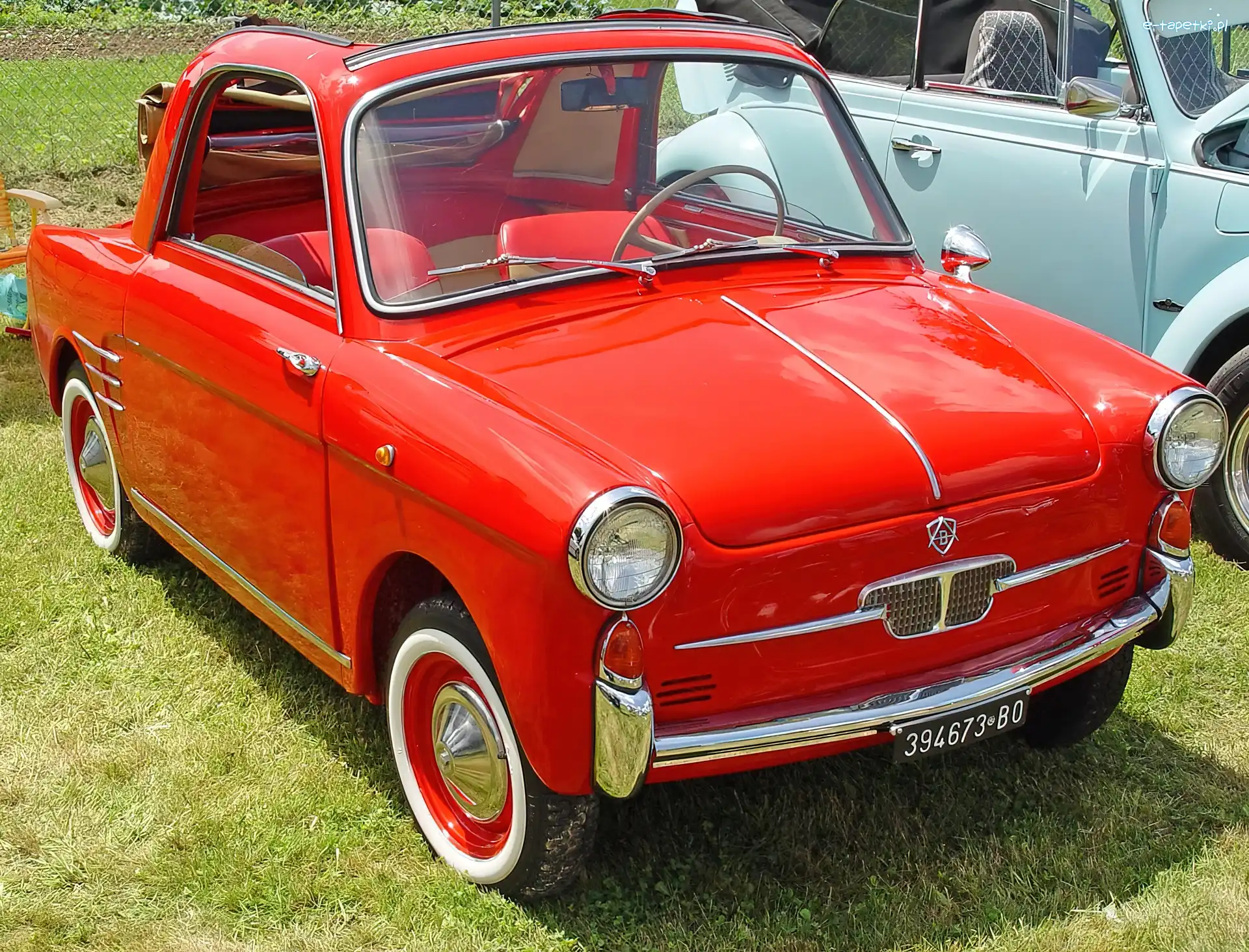 Autobianchi Bianchina, Chrom, Kabriolet, Czerwony
