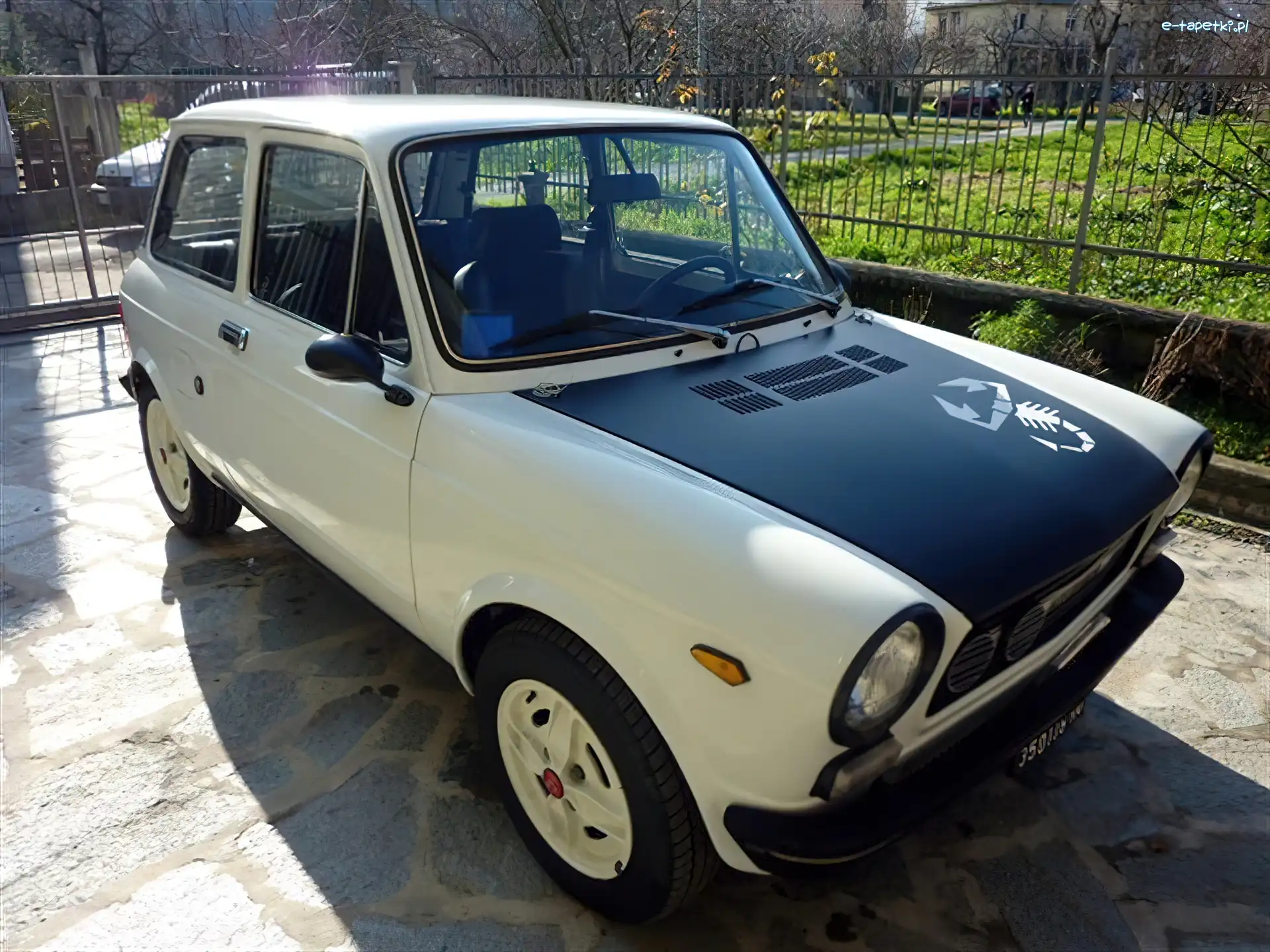 Autobianchi Bianchina, Skorpion, Naklejka, Kremowy