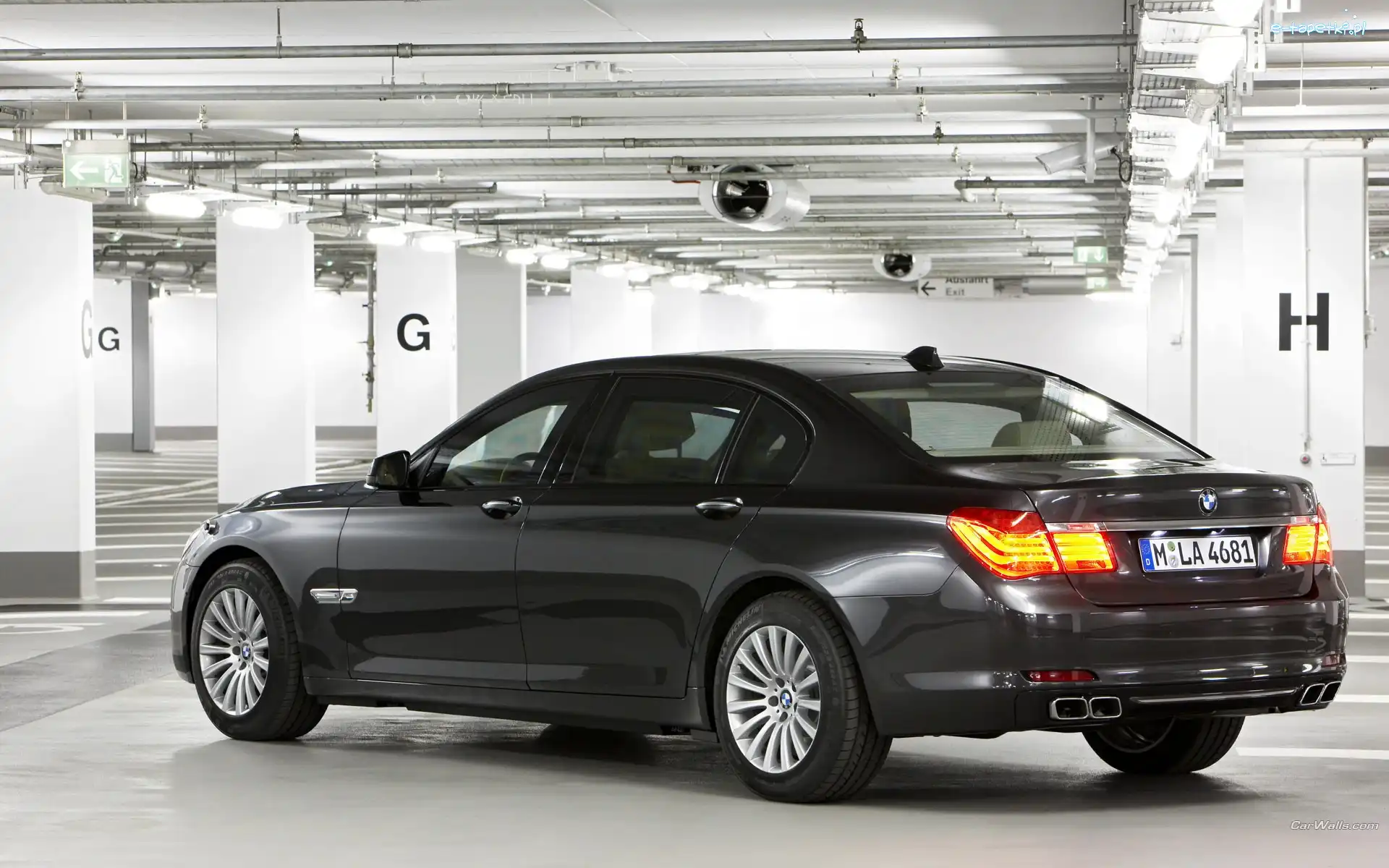Tył, BMW F01, Czarne