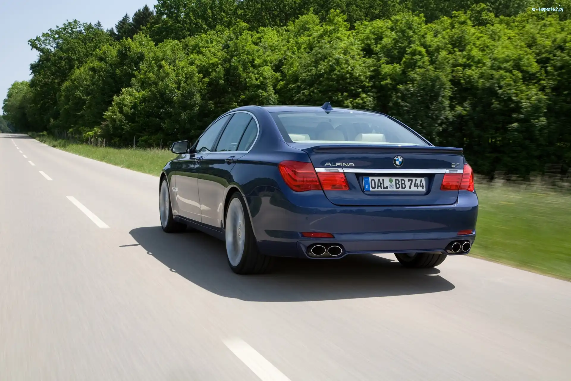 Alpina, BMW seria 7 F01, B7, Droga, Tłumik