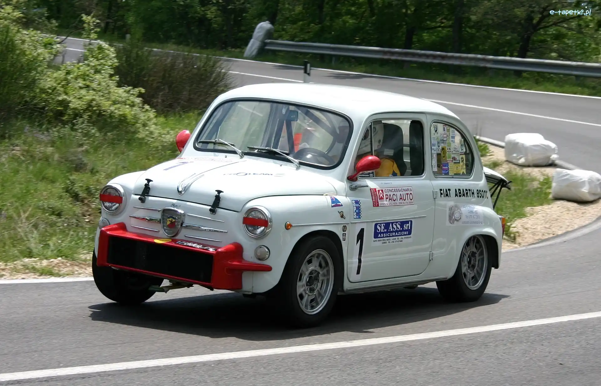 Rajd, Serpentyna, Naklejki, Abarth 595