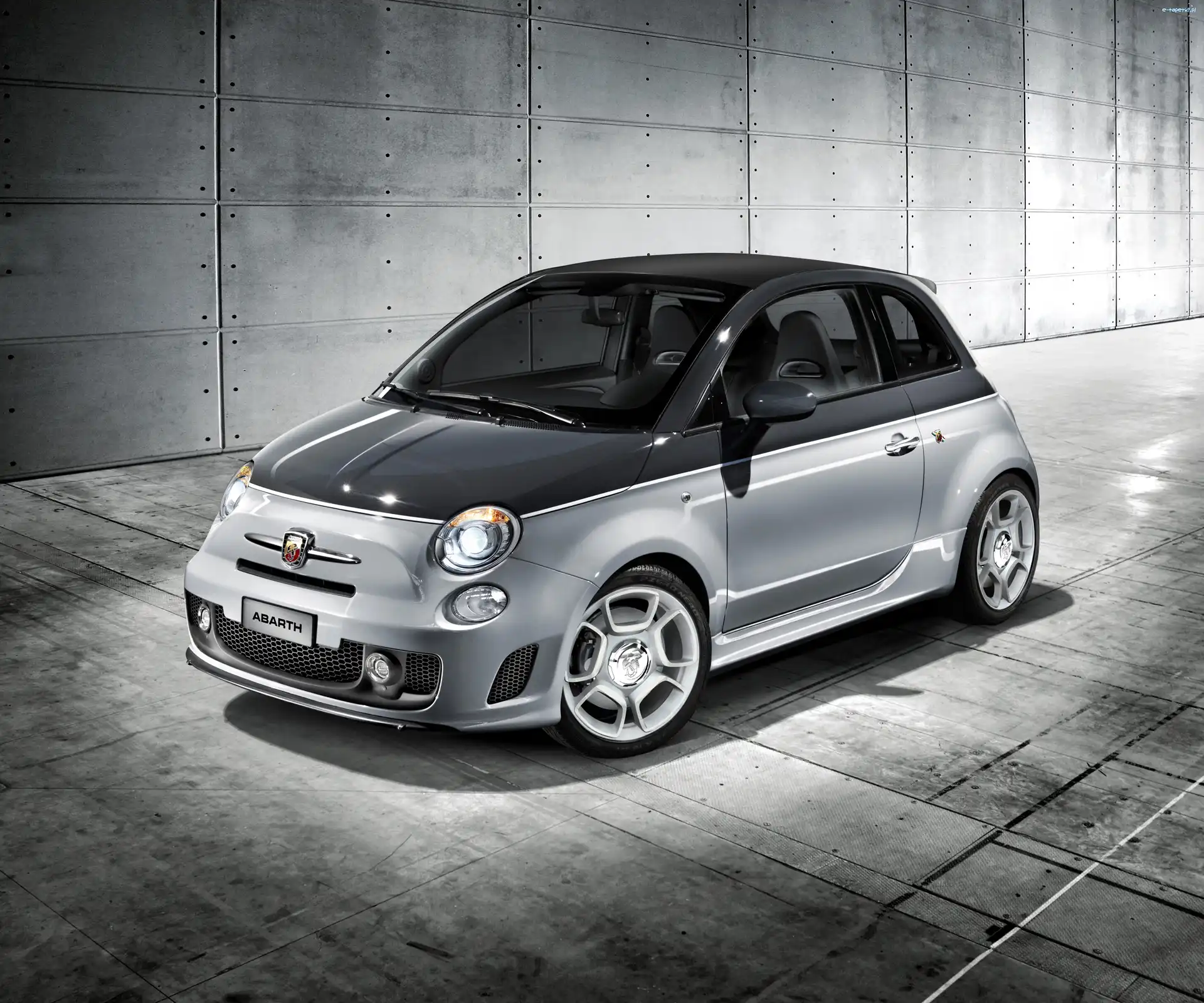 Abarth, Grafika, 500, Czarny