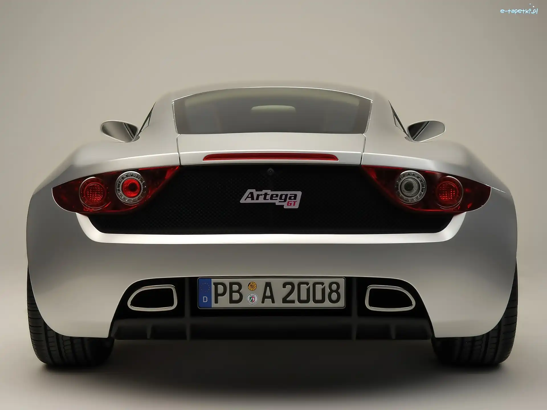 Artega GT, Logo, Emblemat, Tył