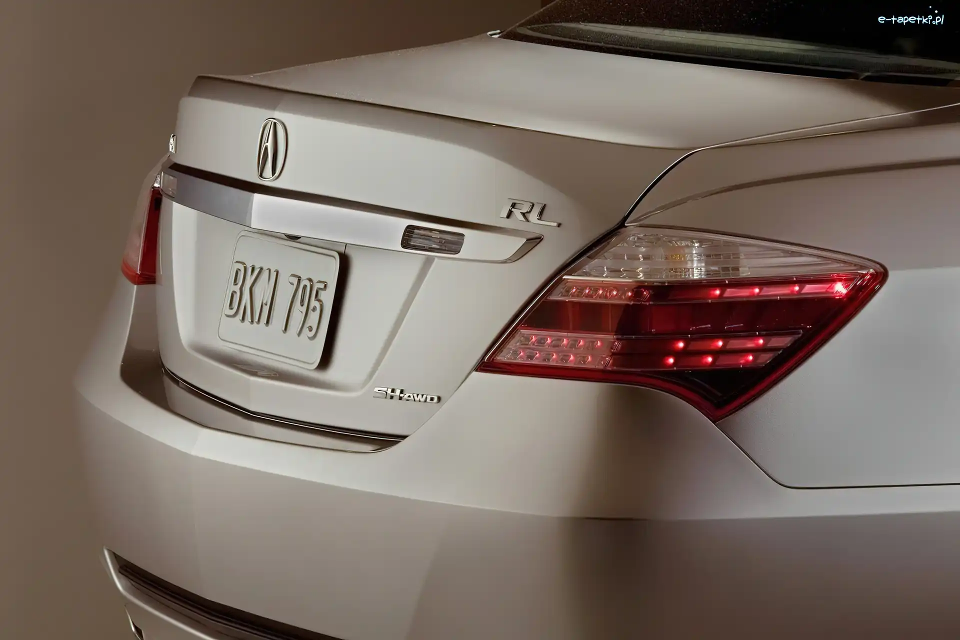 Acura RL, Lampa, AWD, Tył