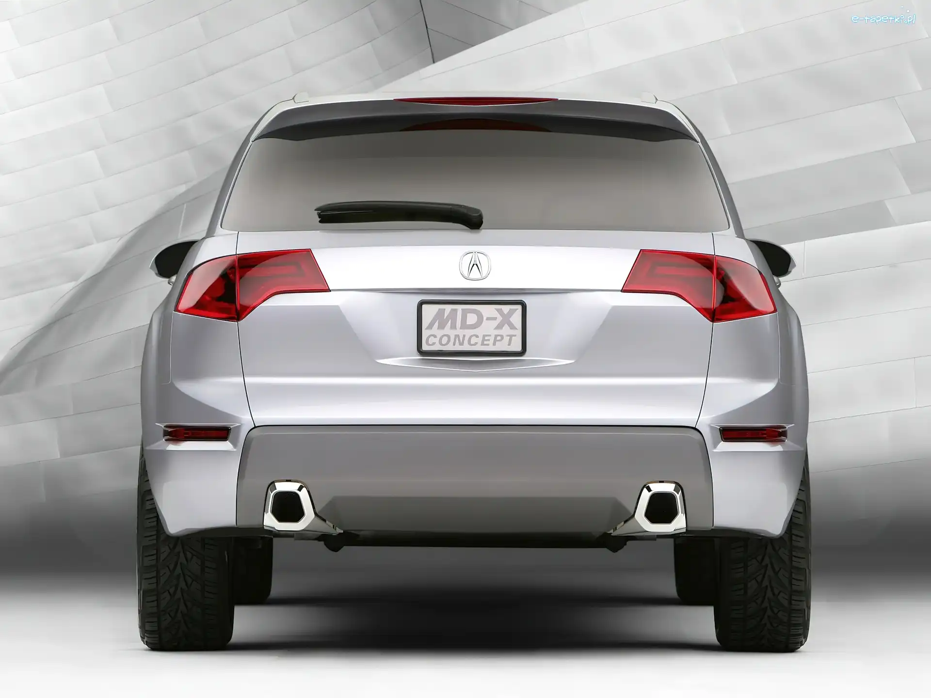 Acura MDX, Wydech, Wycieraczka, Tył
