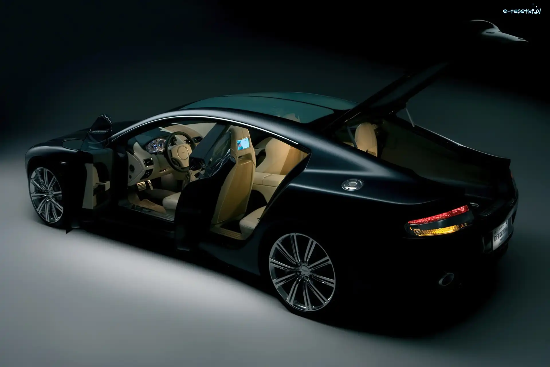 Wnętrze, Skóry, Jasne, Aston Martin Rapide