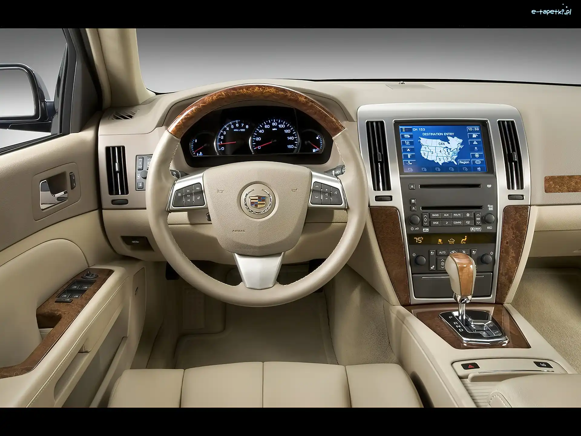 Wnętrze, Beżowe, Cadillac STS