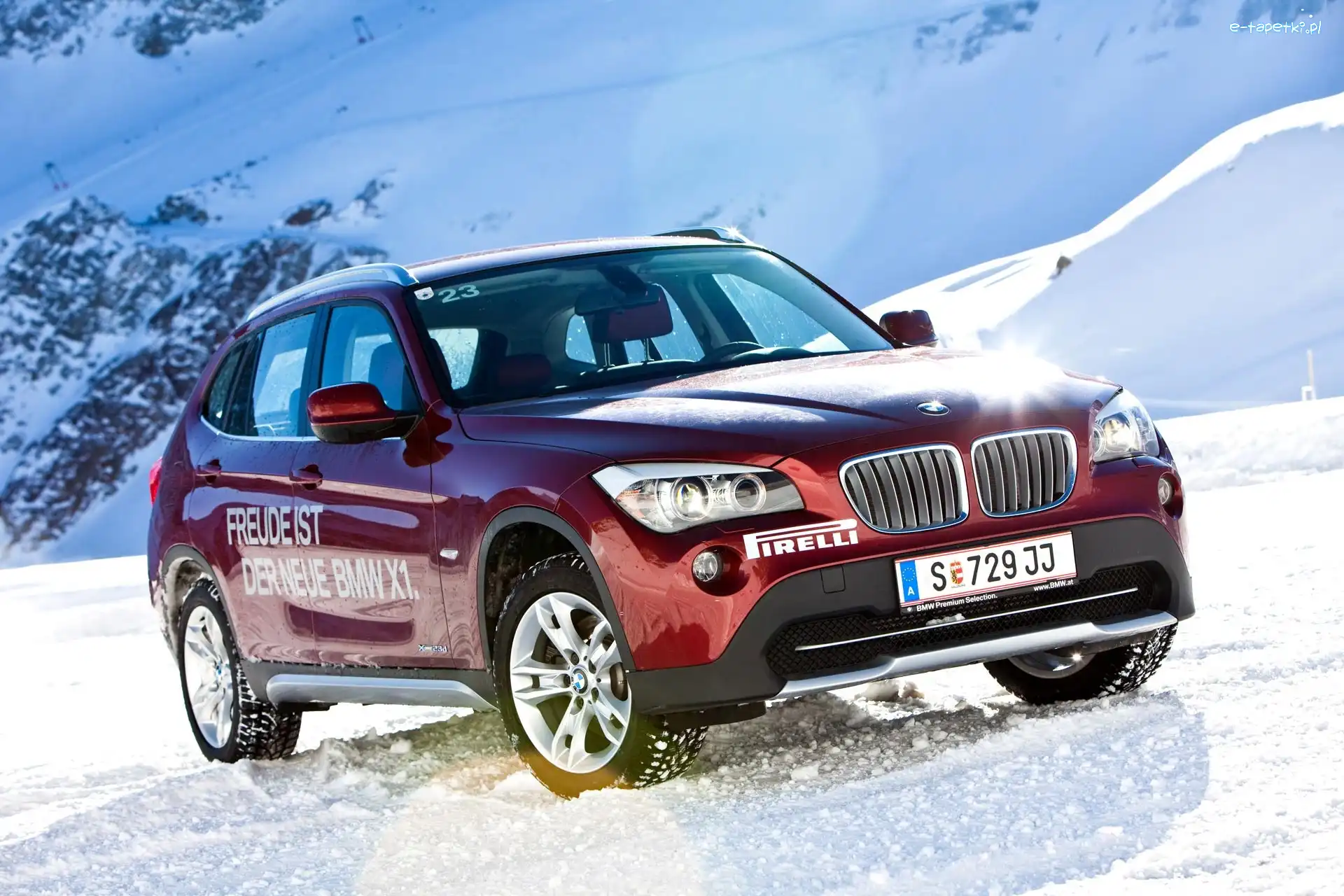 Góry, Śnieg, BMW X1