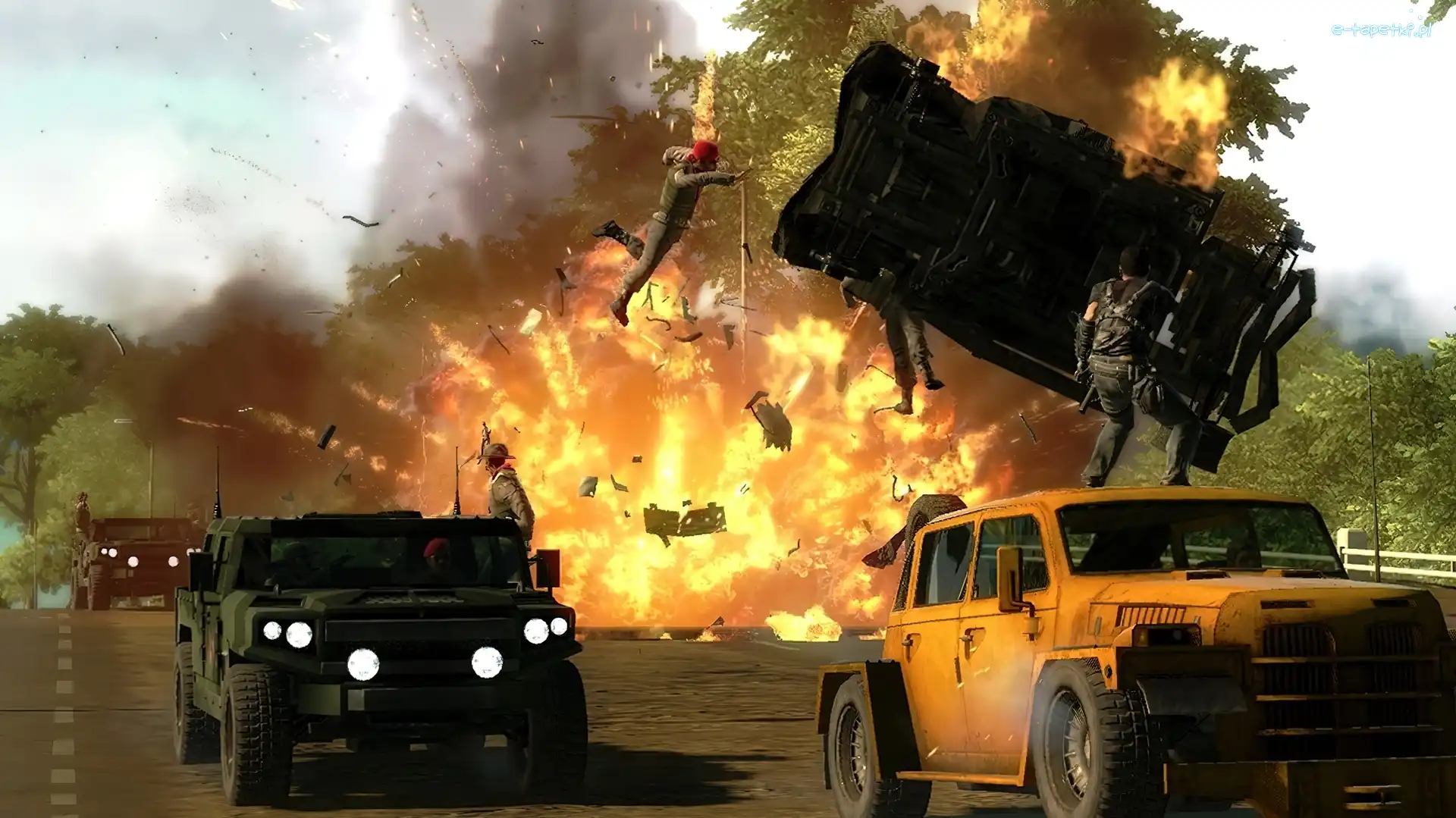 Wybuch, Pościg, Just Cause 2