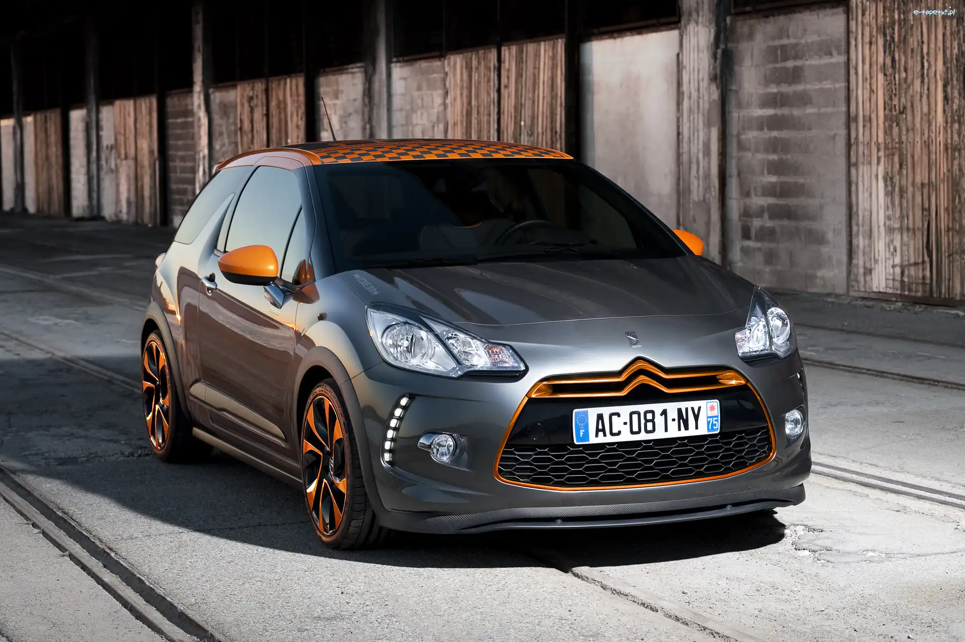 Szachownica, Dachu, Na, Citroen DS3