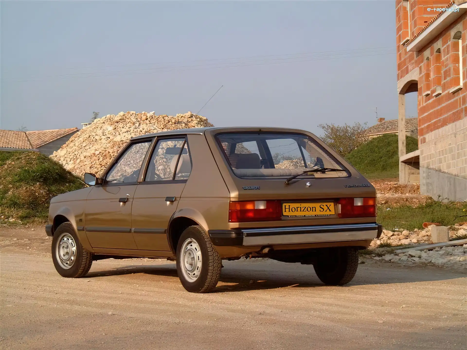 Hatchback, Chrysler Horizon, Tył