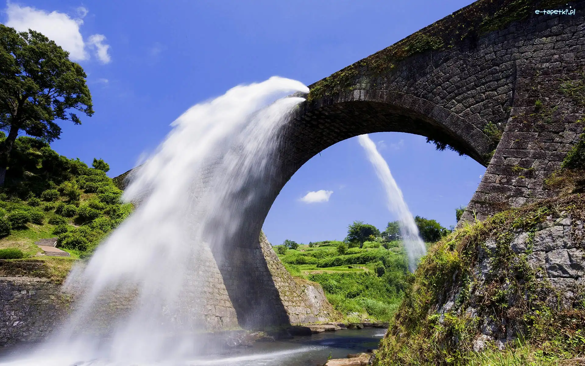 Akwedukt, Japonia, Kumamoto, Most
