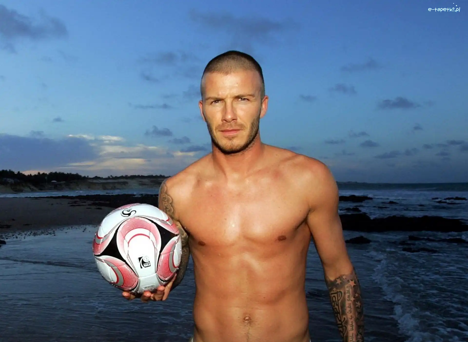 Plaża, Piłka, David Beckham