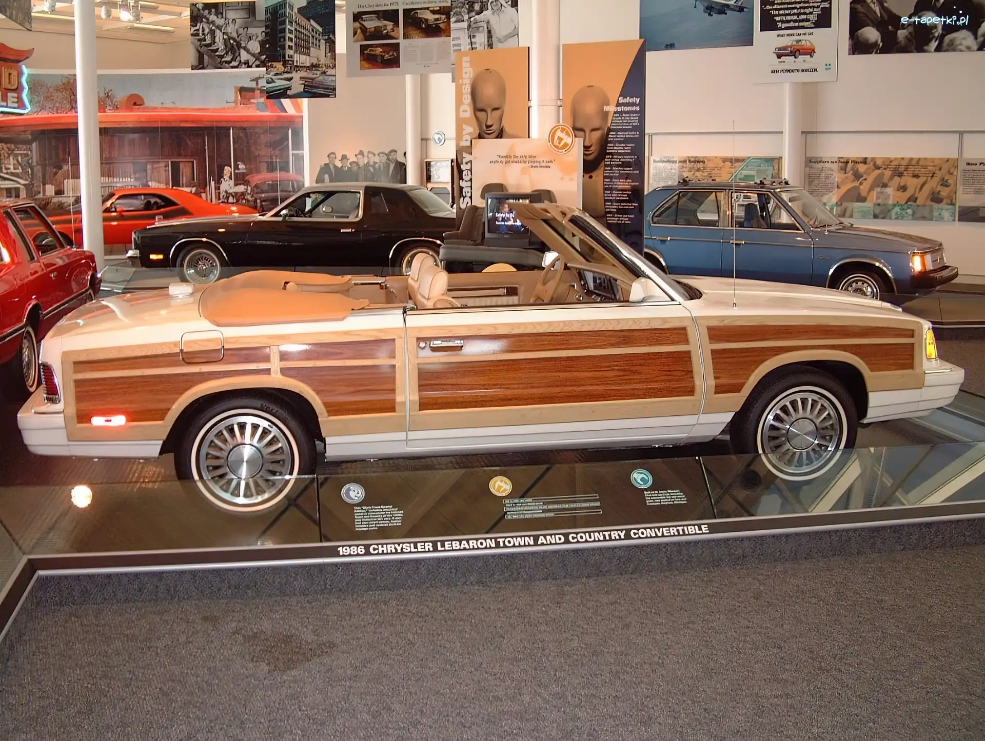 Drewniane, Boczne, Panele, Chrysler Le Baron