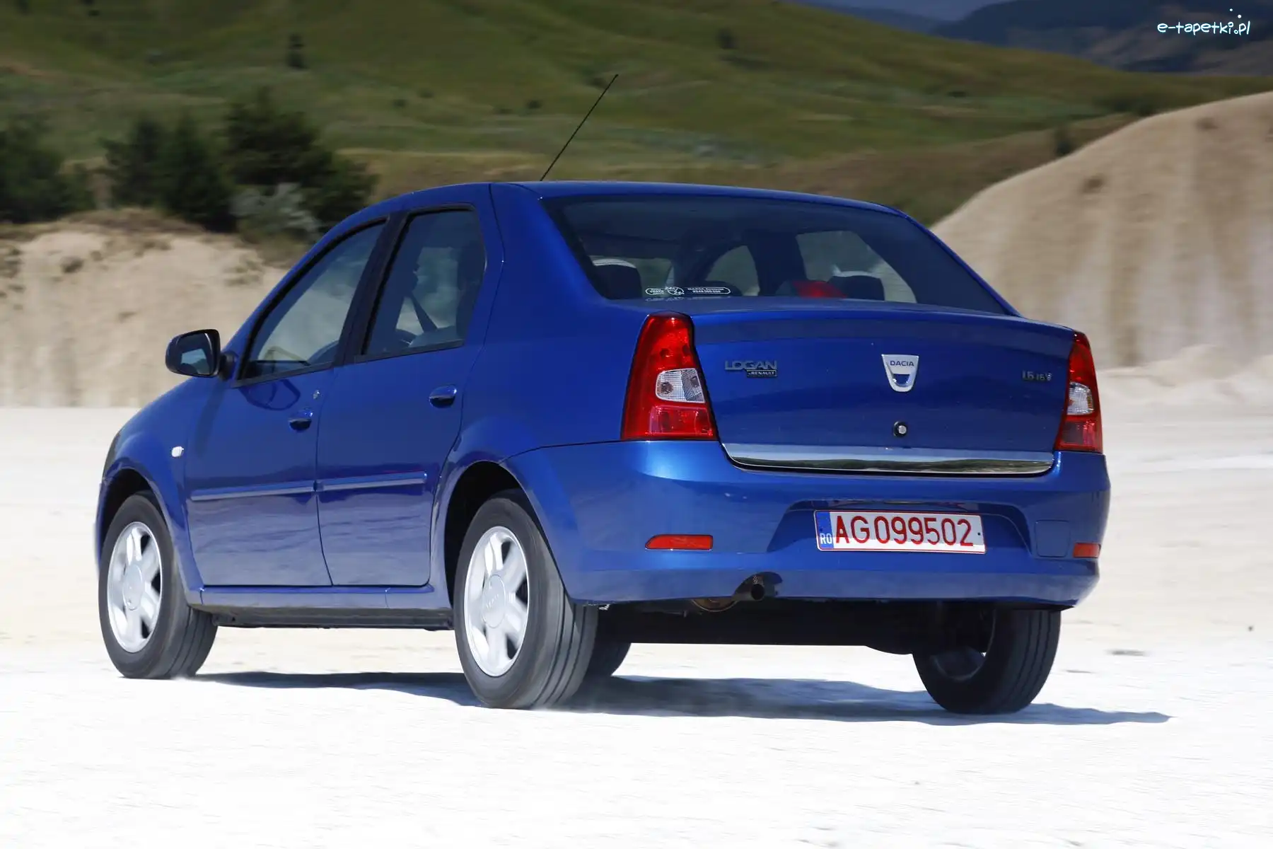 Dacia Logan, Bagażnika, Klapa, Niebieska