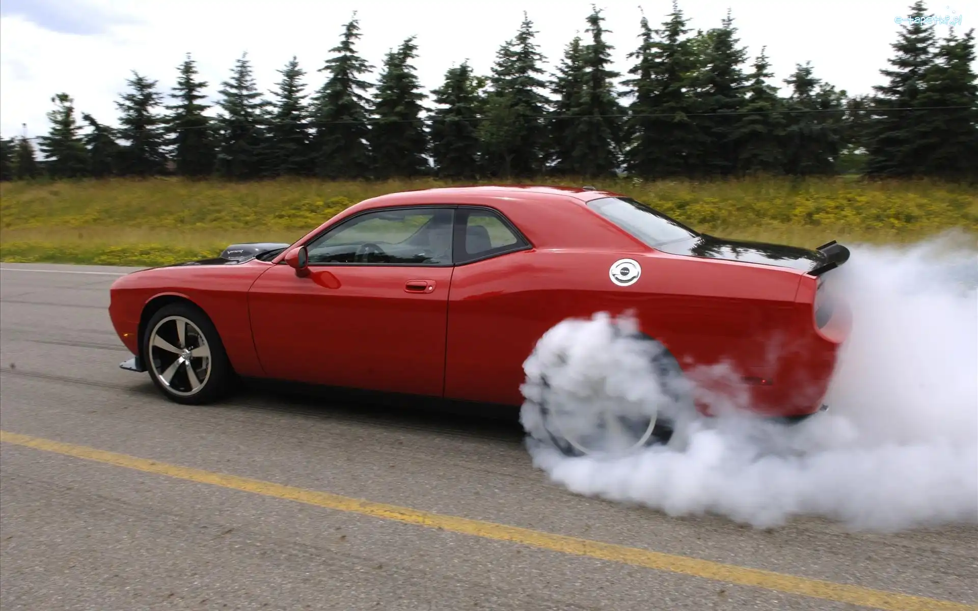 Opon, Rozgrzewanie, Dodge Challenger