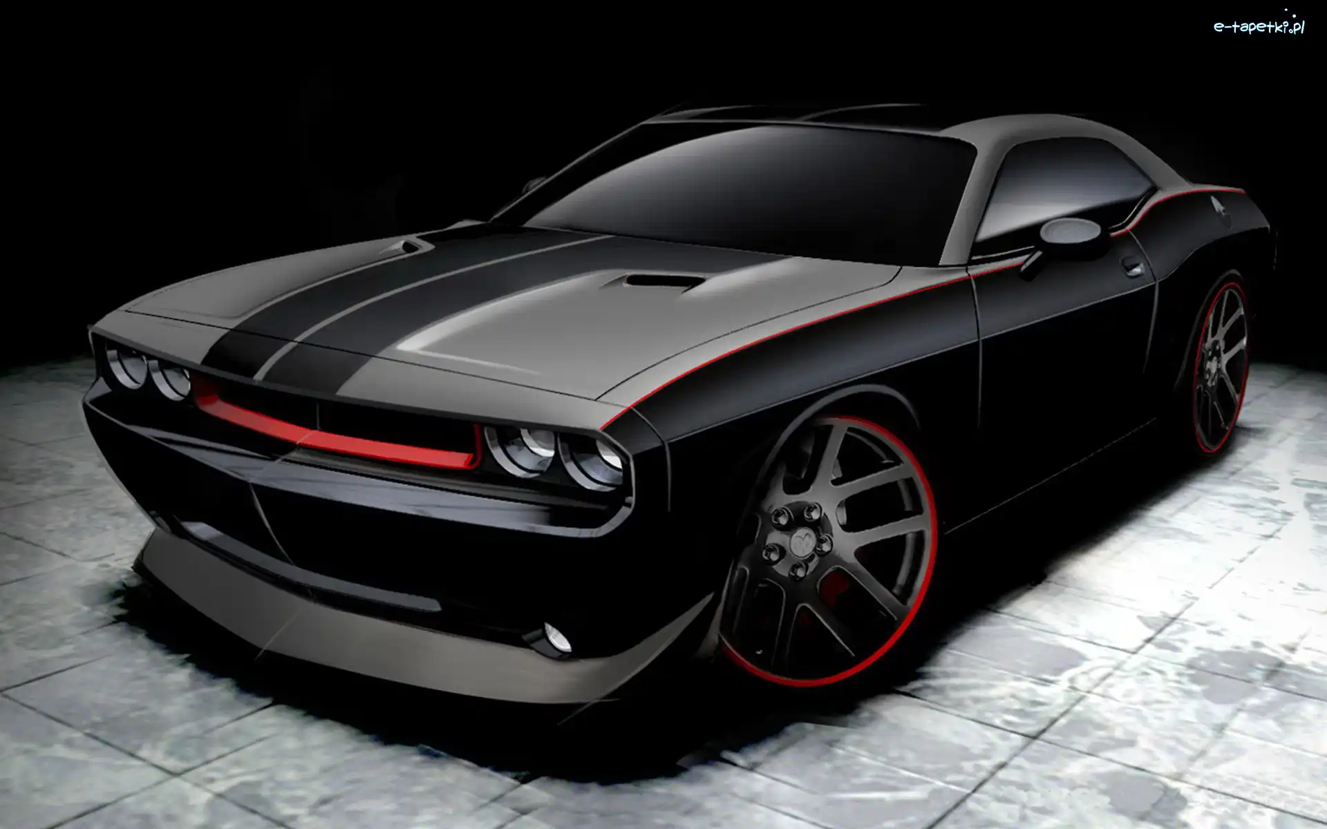 Dodge Challenger, Mat, Czarny