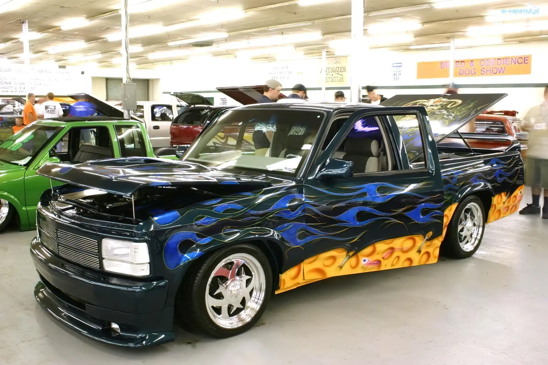 Airbrush, Płomienie, Dodge Dakota