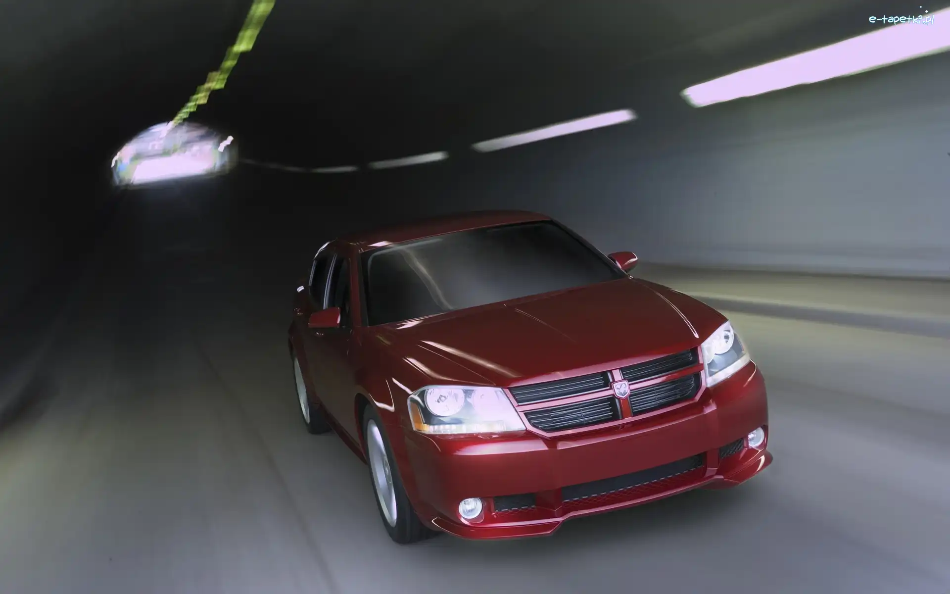 Światła, Tunel, Dodge Avenger