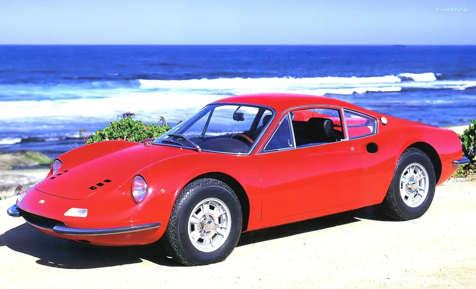 Wybrzeże, Plaża, Ferrari Dino