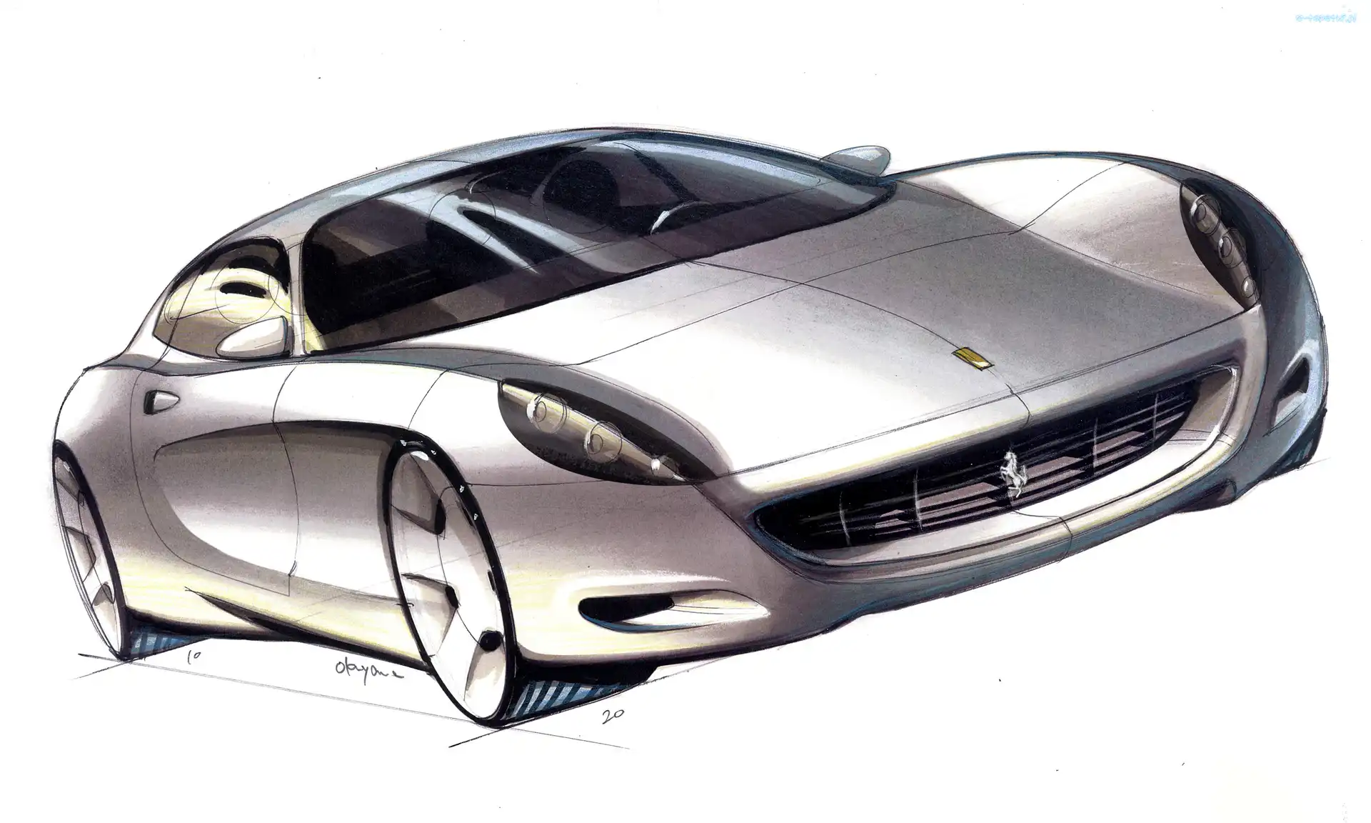 Car, Concept, Ferrari 612 Scaglietti