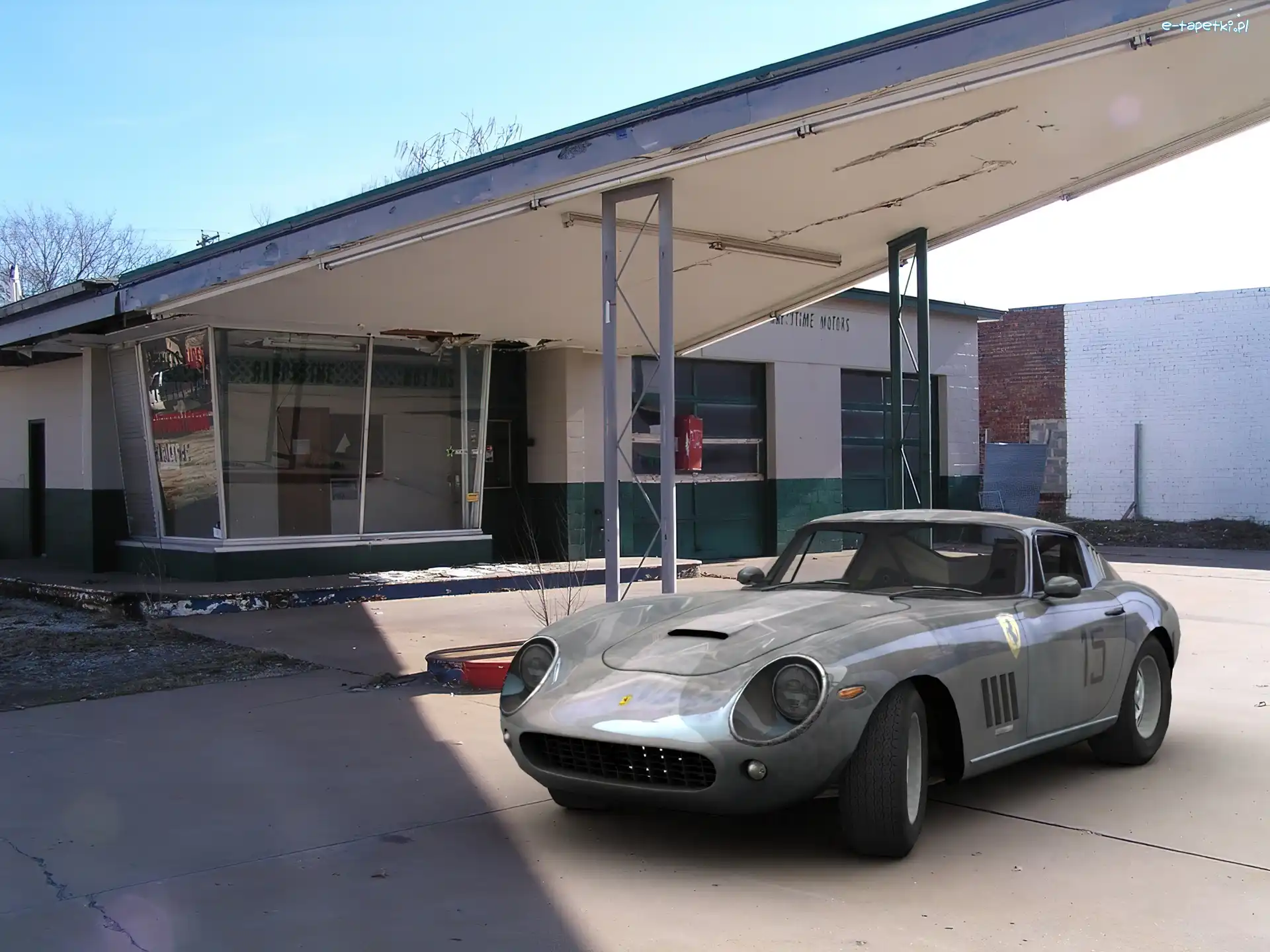 Opuszczona, Benzynowa, Stacja, Ferrari 275