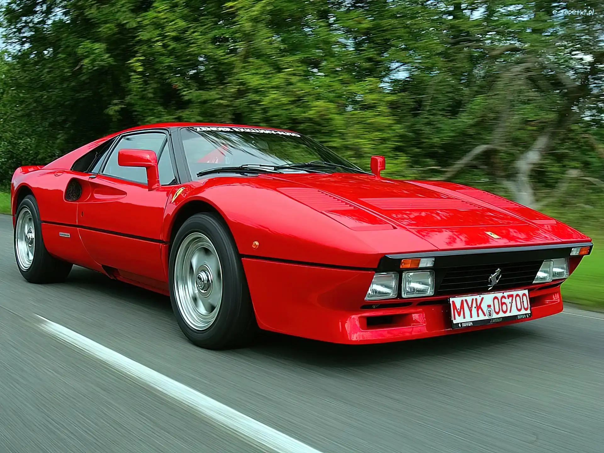 Prowadzenie, Droga, Ferrari 288 GTO