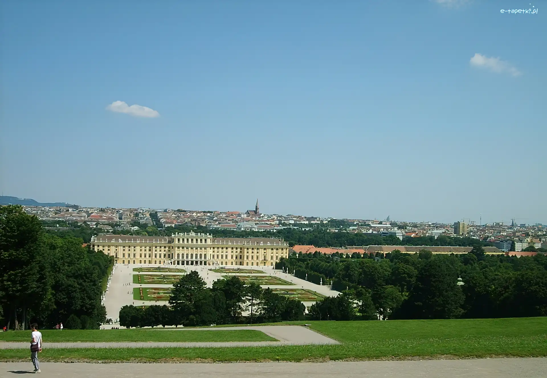 Wiednia, Dworek, Park Schönbrunn, Panorama