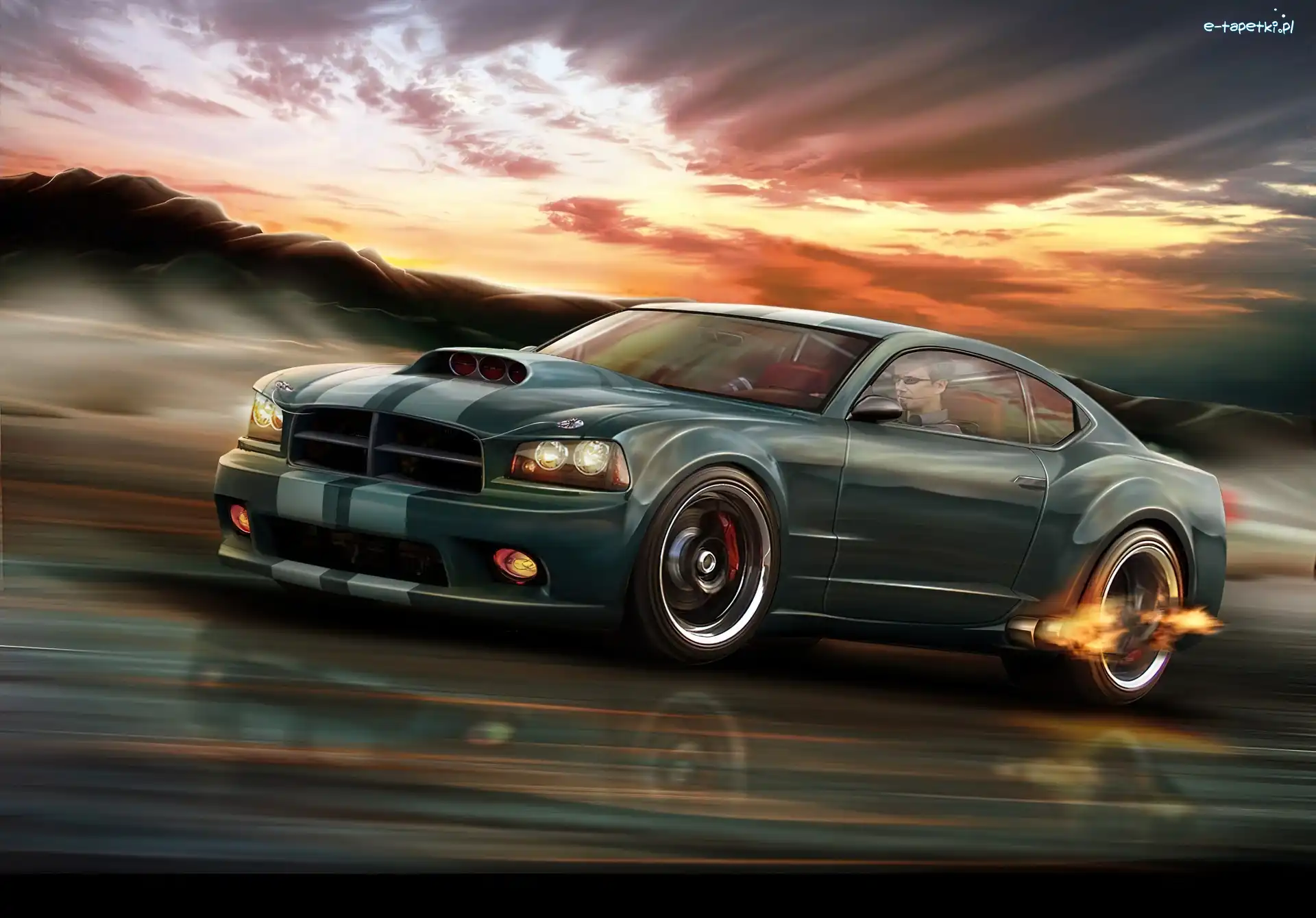 Dodge Charger, Ogień, Grafika