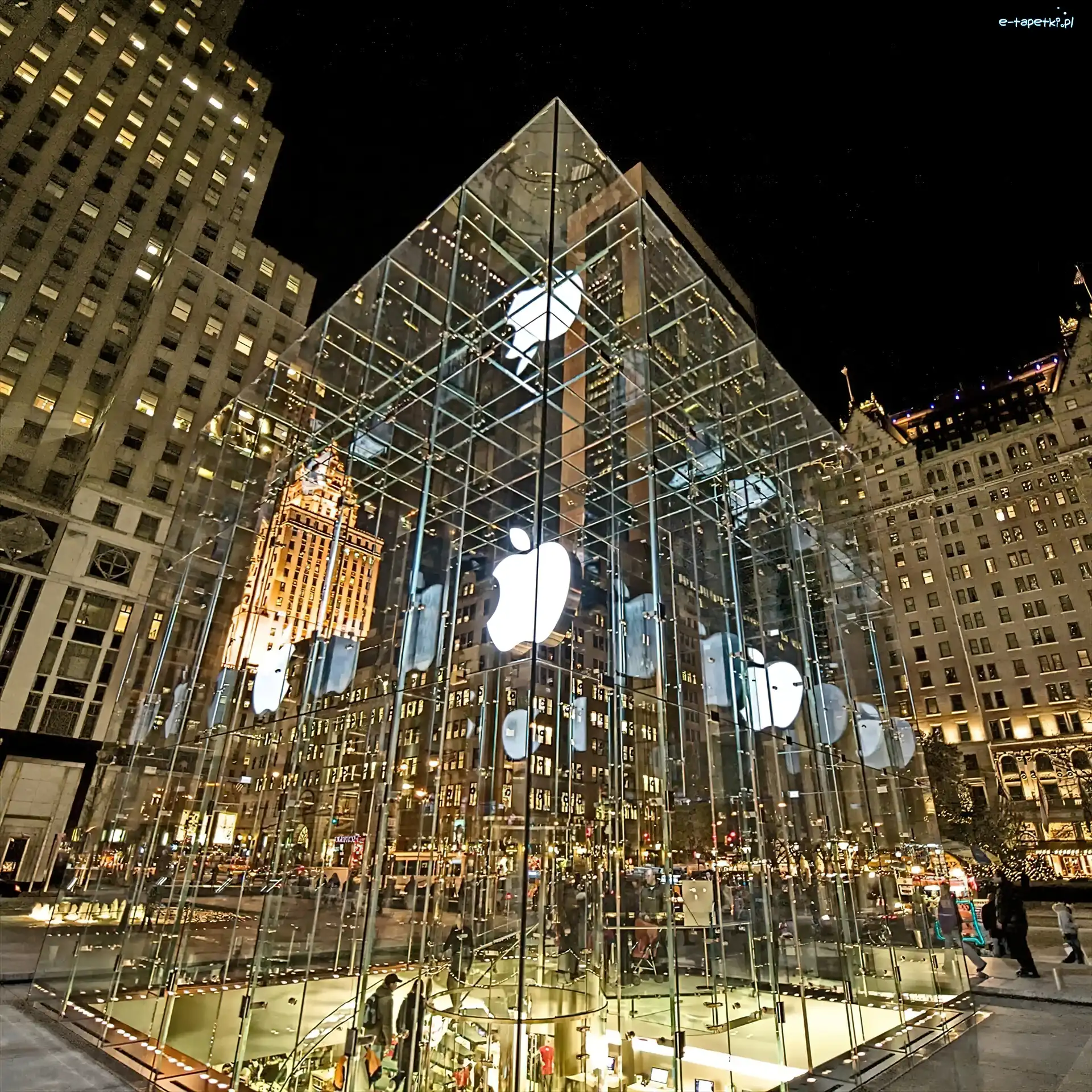 Ze, Apple, Szkła, Budynek