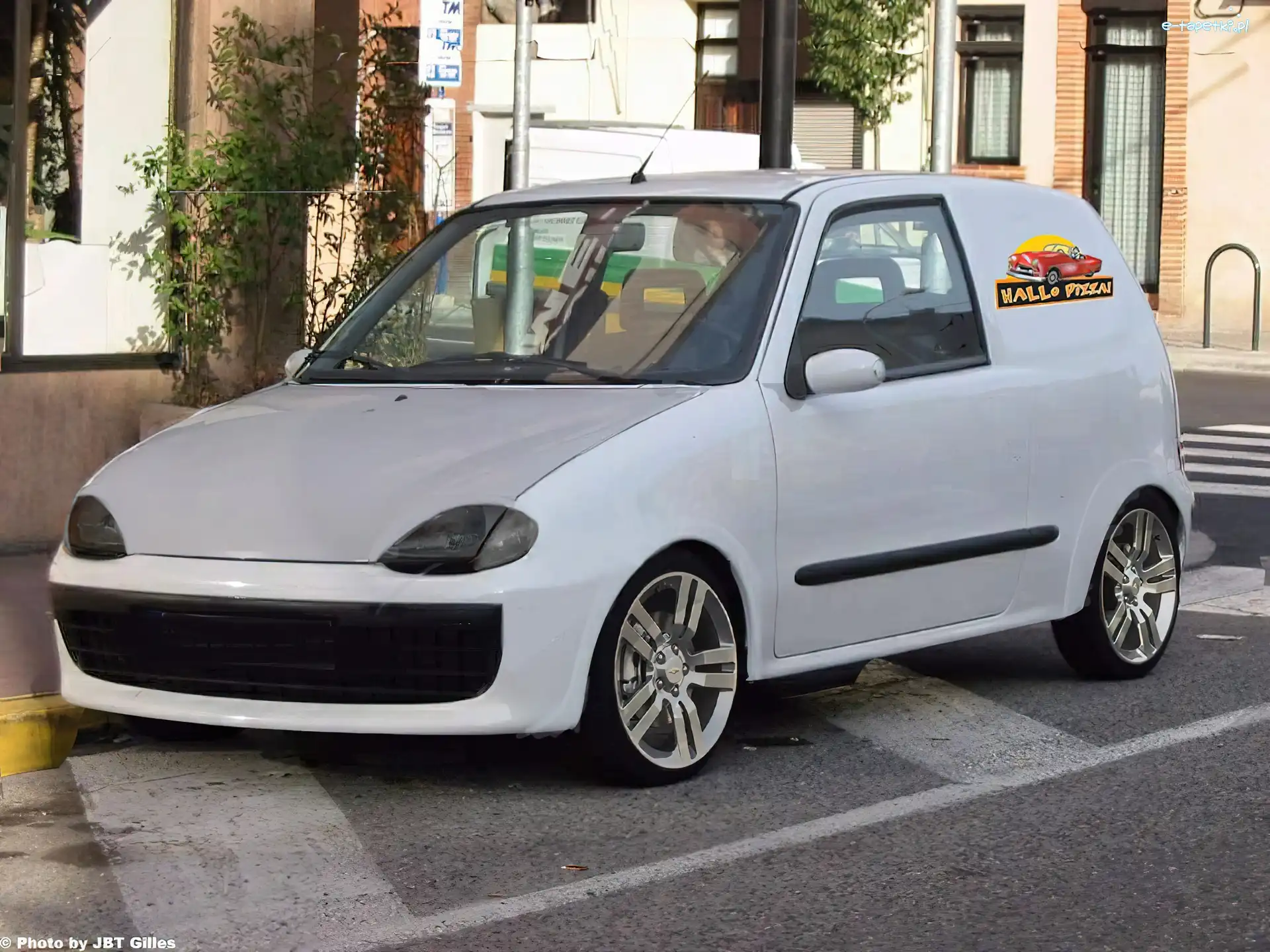 Fiat Seicento, Pizza, Tuning, Białe