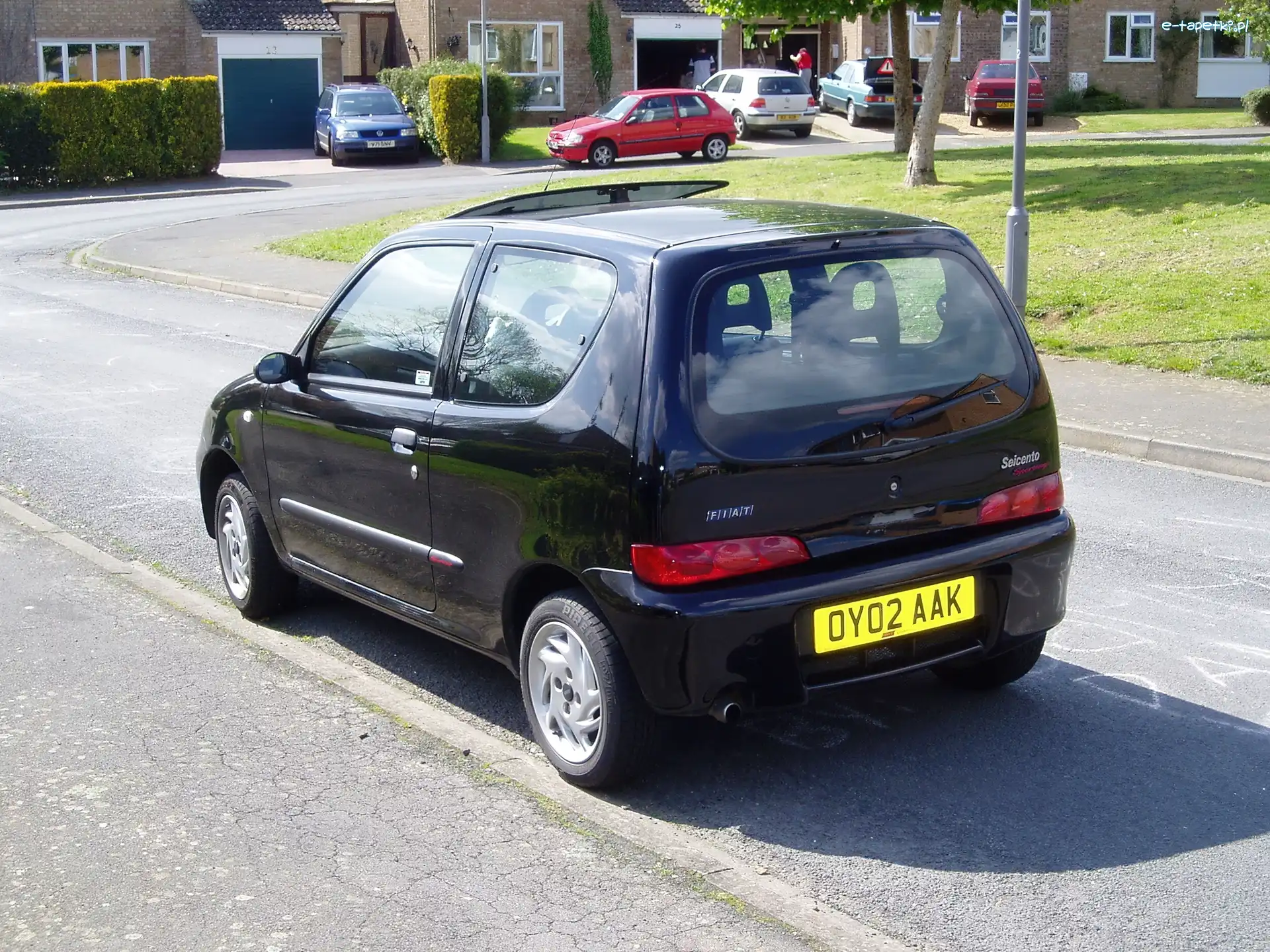 Fiat Seicento, Bagażnika, Klapa, Czarny