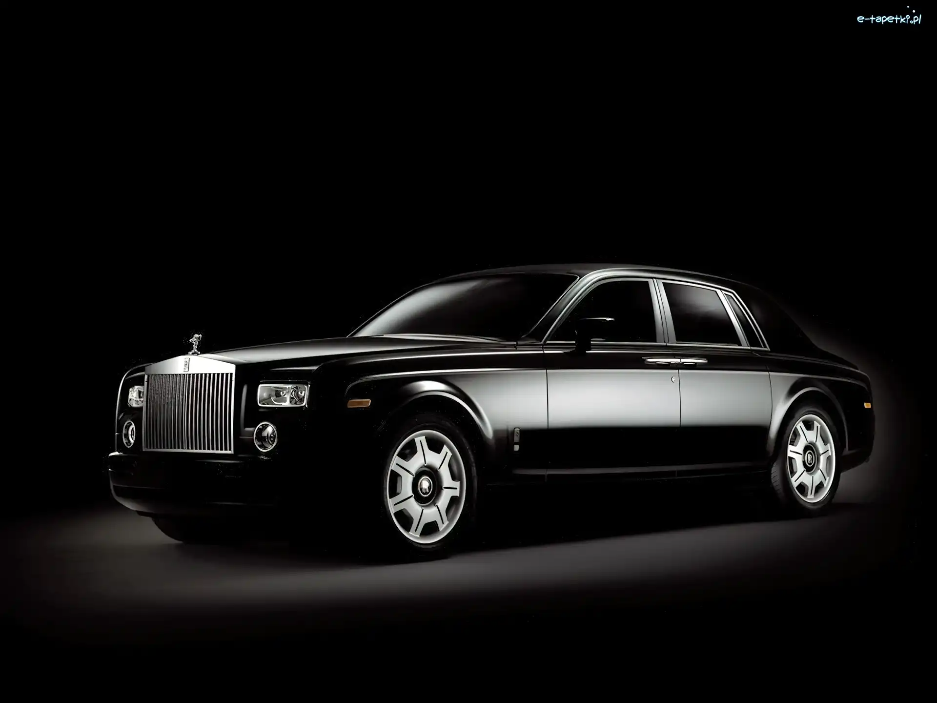 Elegancki, Rolls-Royce Phantom, Czarny