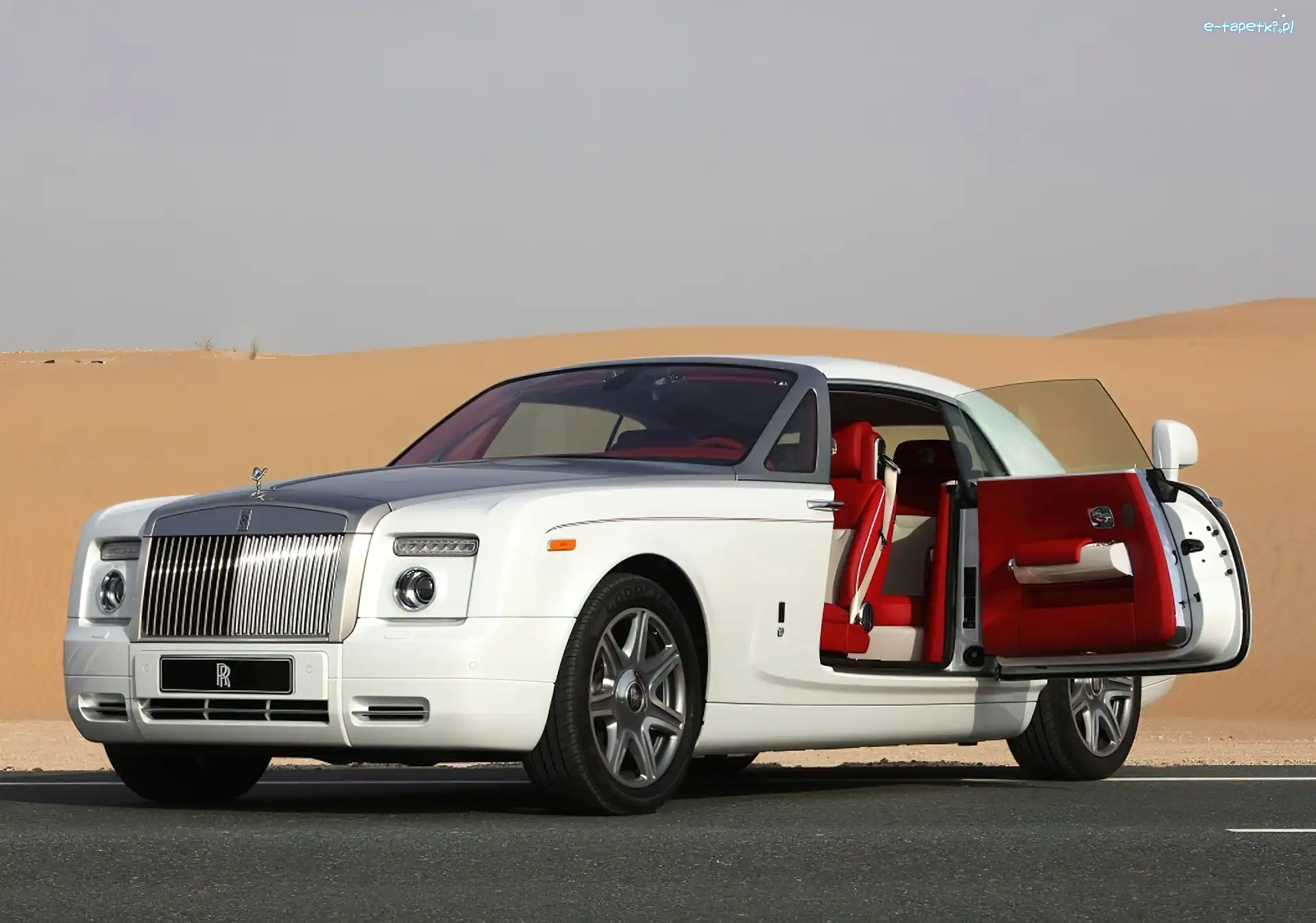 Drzwi, Skóra, Czerwona, Phantom Coupe