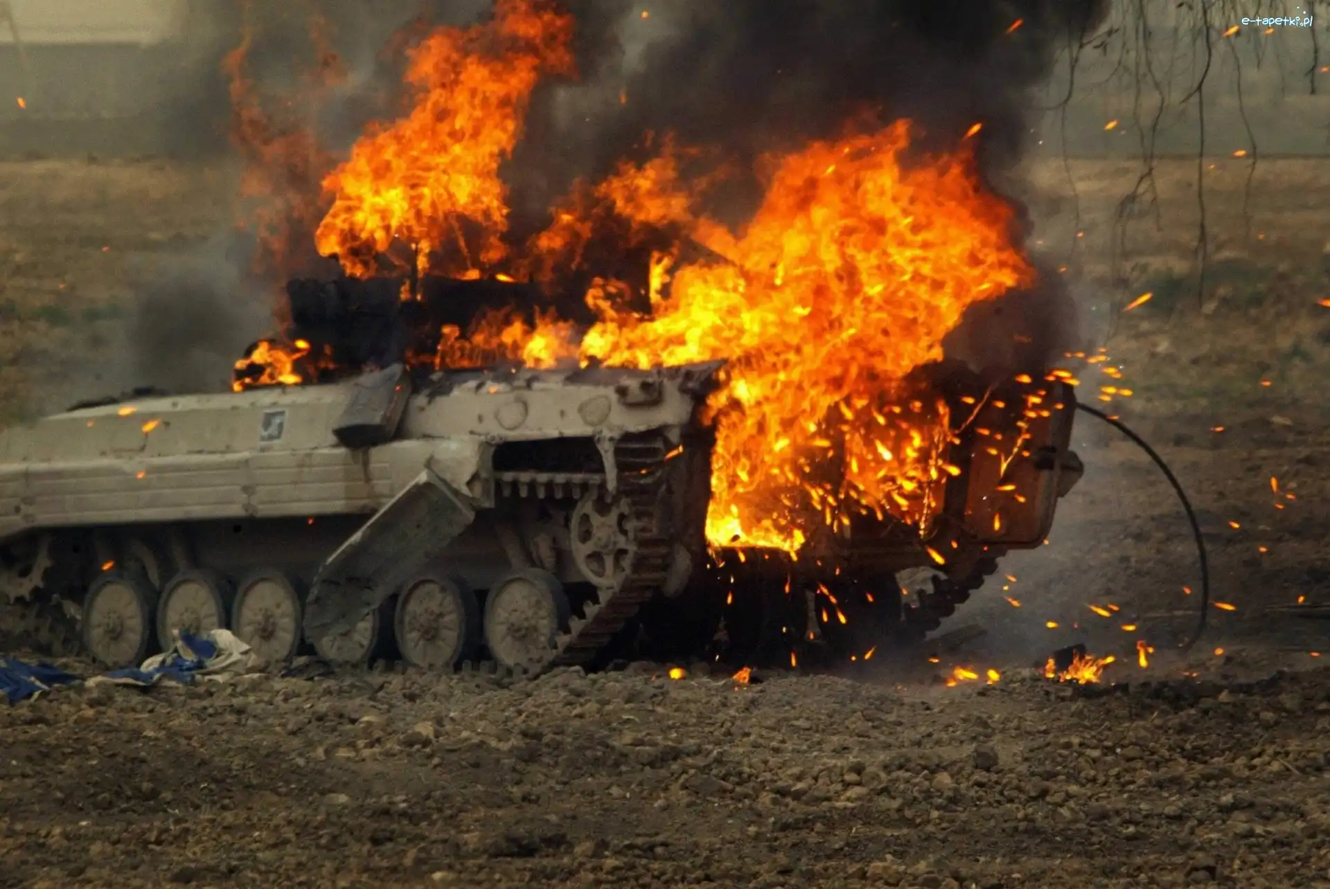 Transporter, Irak, Wojna, Płonący